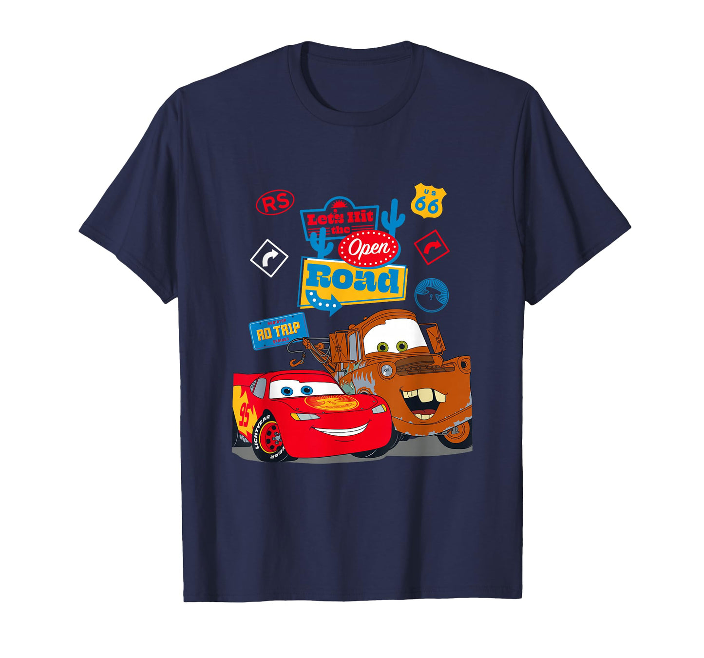 Disney Pixar Cars McQueen and Mater Roadtrip T-Shirt