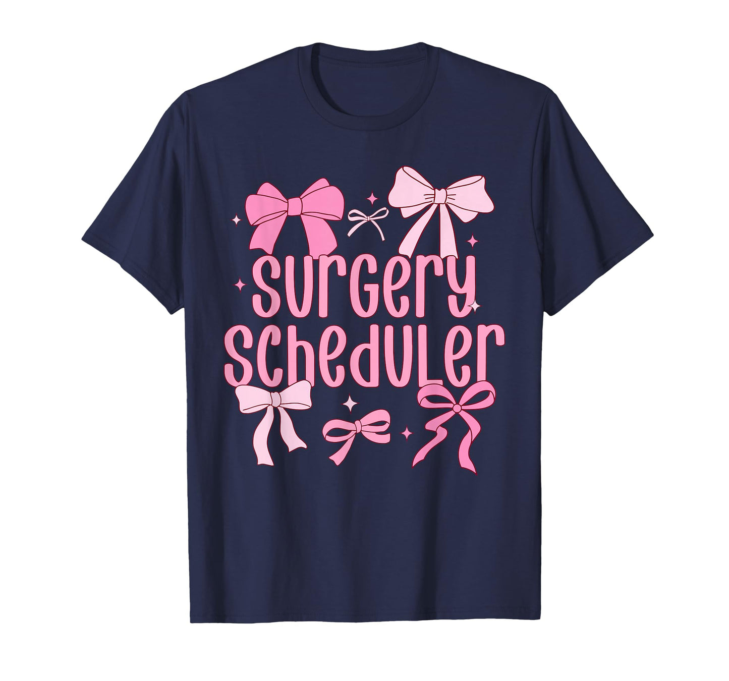 Coquette Bow Surgery Scheduler Coordinator Referral Planner T-Shirt
