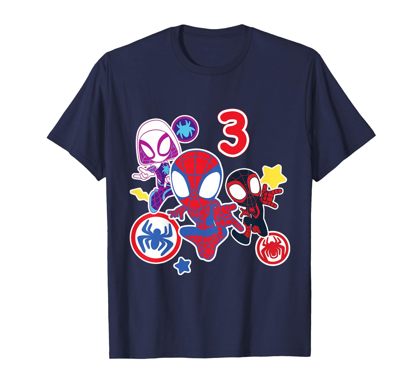 Marvel Spidey and His Amazing Friends 3 Year Old Birthday T-Shirt