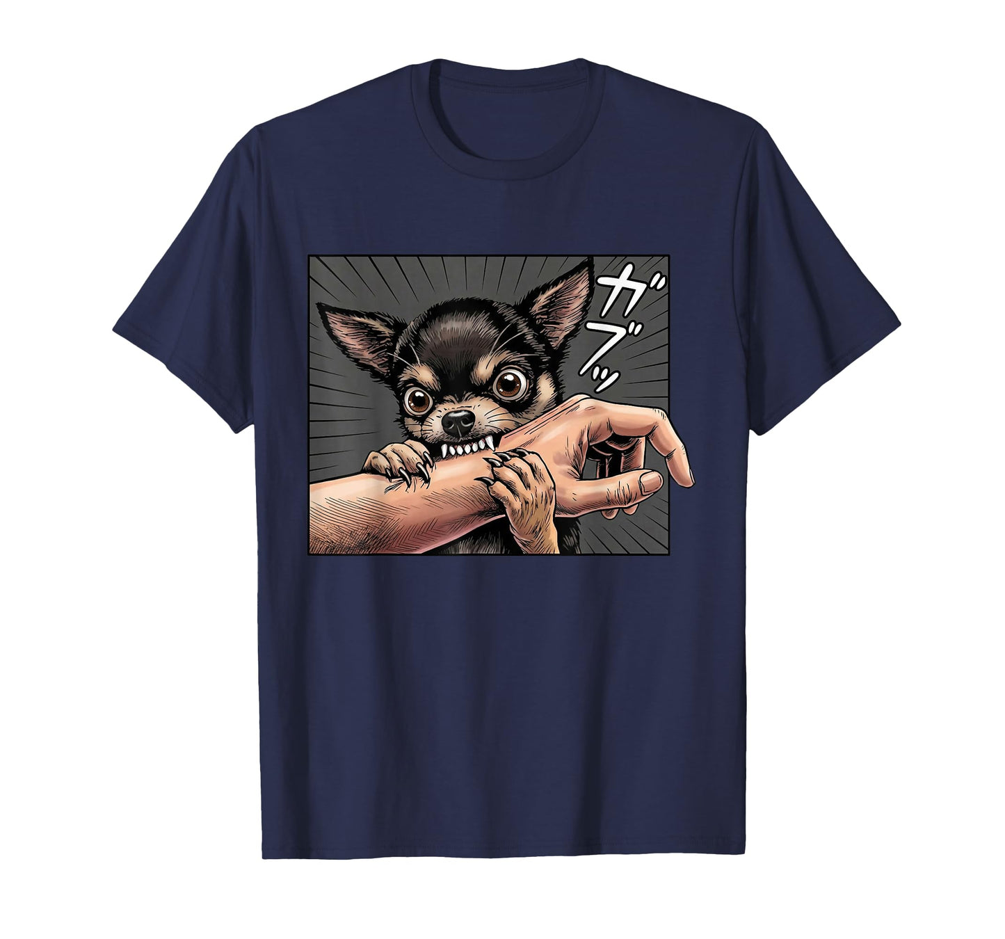 Chihuahua Dog Bite Funny Chihuahua Dog Lover T-Shirt