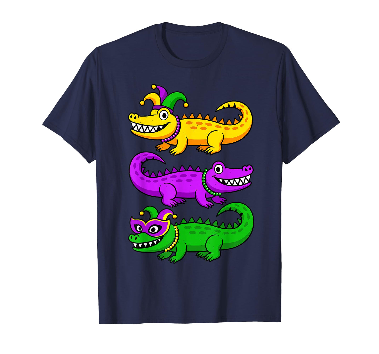 Mardi Gras Alligator for Kids Boys Mens Youth New Orleans T-Shirt