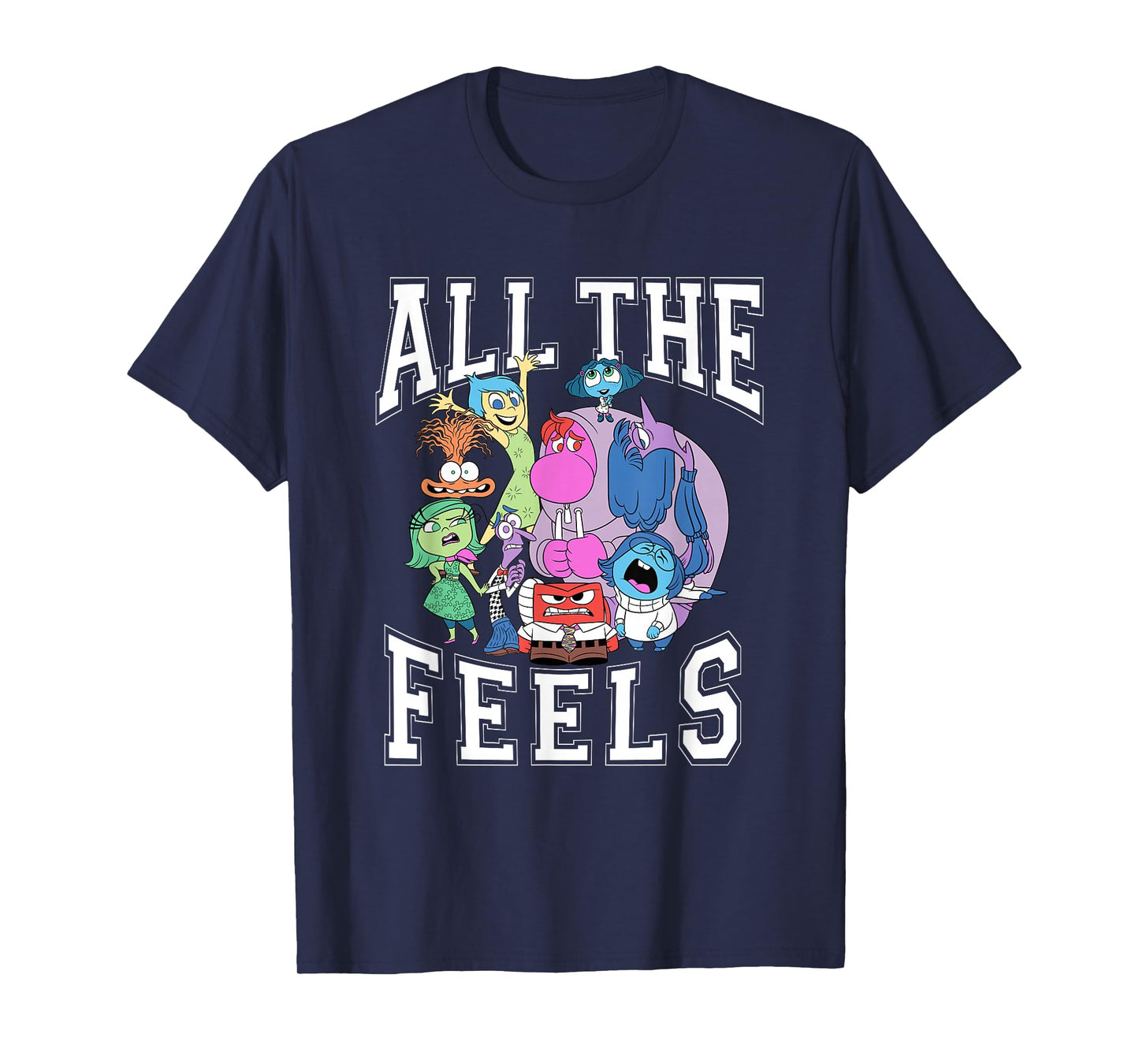 Disney Pixar Inside Out 2 All The Feels T-Shirt