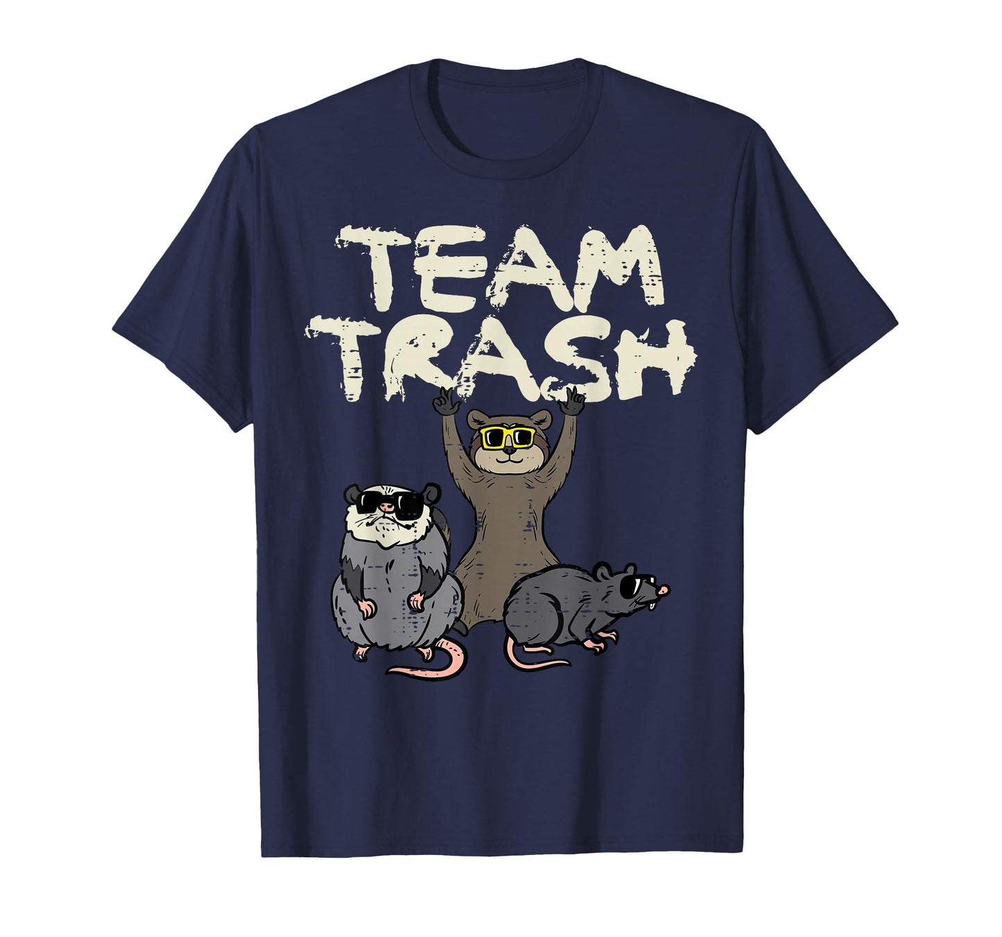 Team Trash Opossum Raccoon Possum Street Cat Men Kids Women T-Shirt