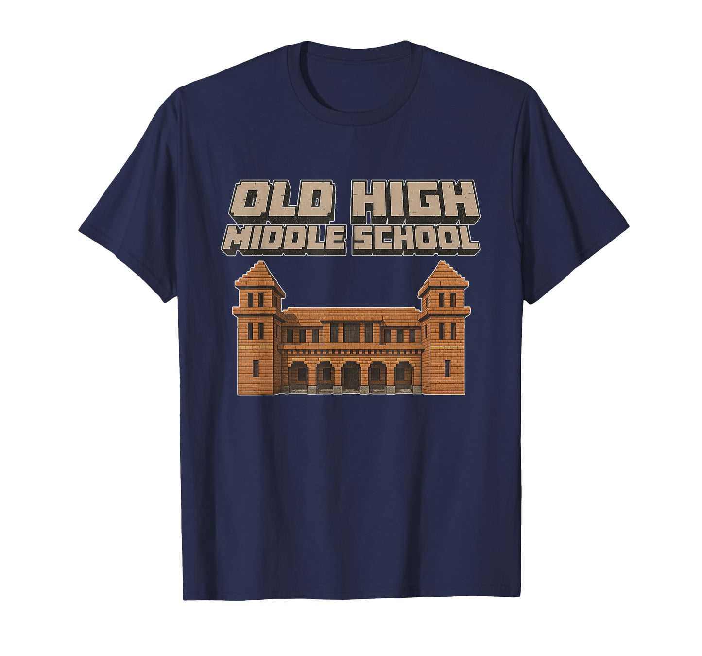Old High Middle School (OHMS) Blocky Design T-Shirt