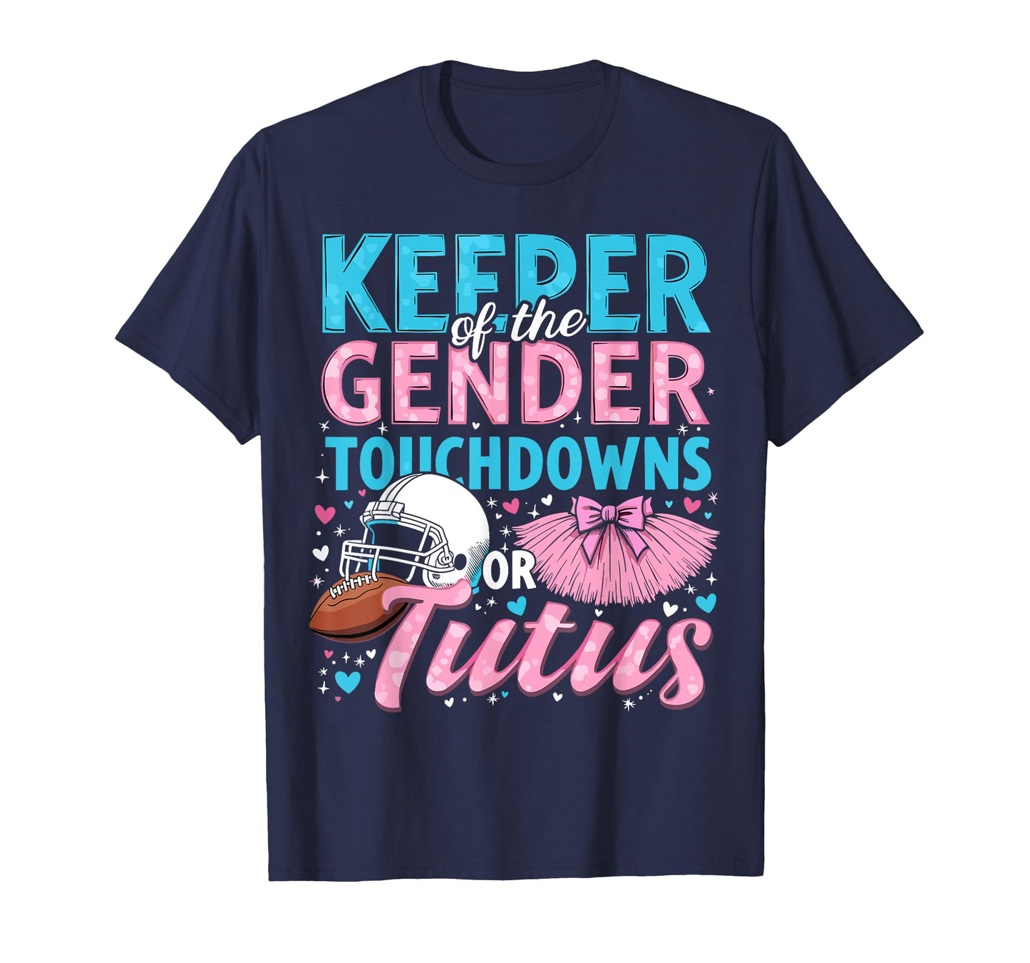 Touchdowns or Tutus Gender Reveal T-Shirt