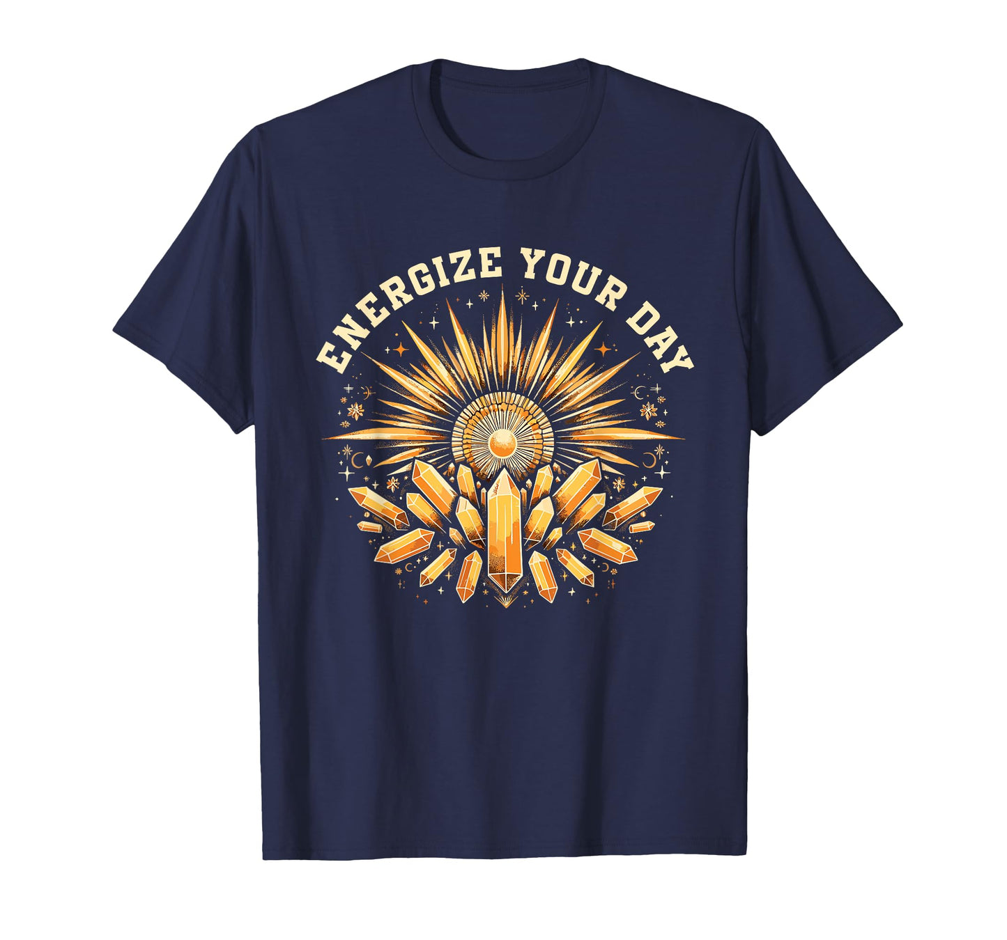 Funny Crystal Healing Crystals and Stones Meditation Yoga T-Shirt
