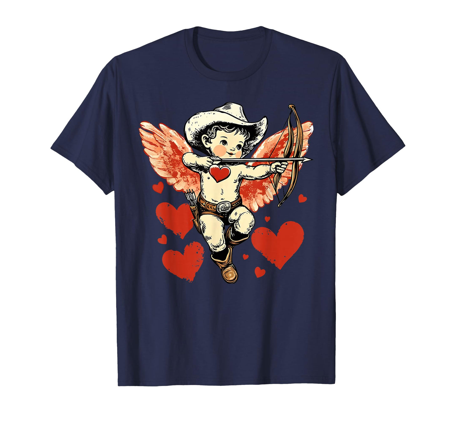 Vintage Cupid Valentines Women Girly Kids T-Shirt