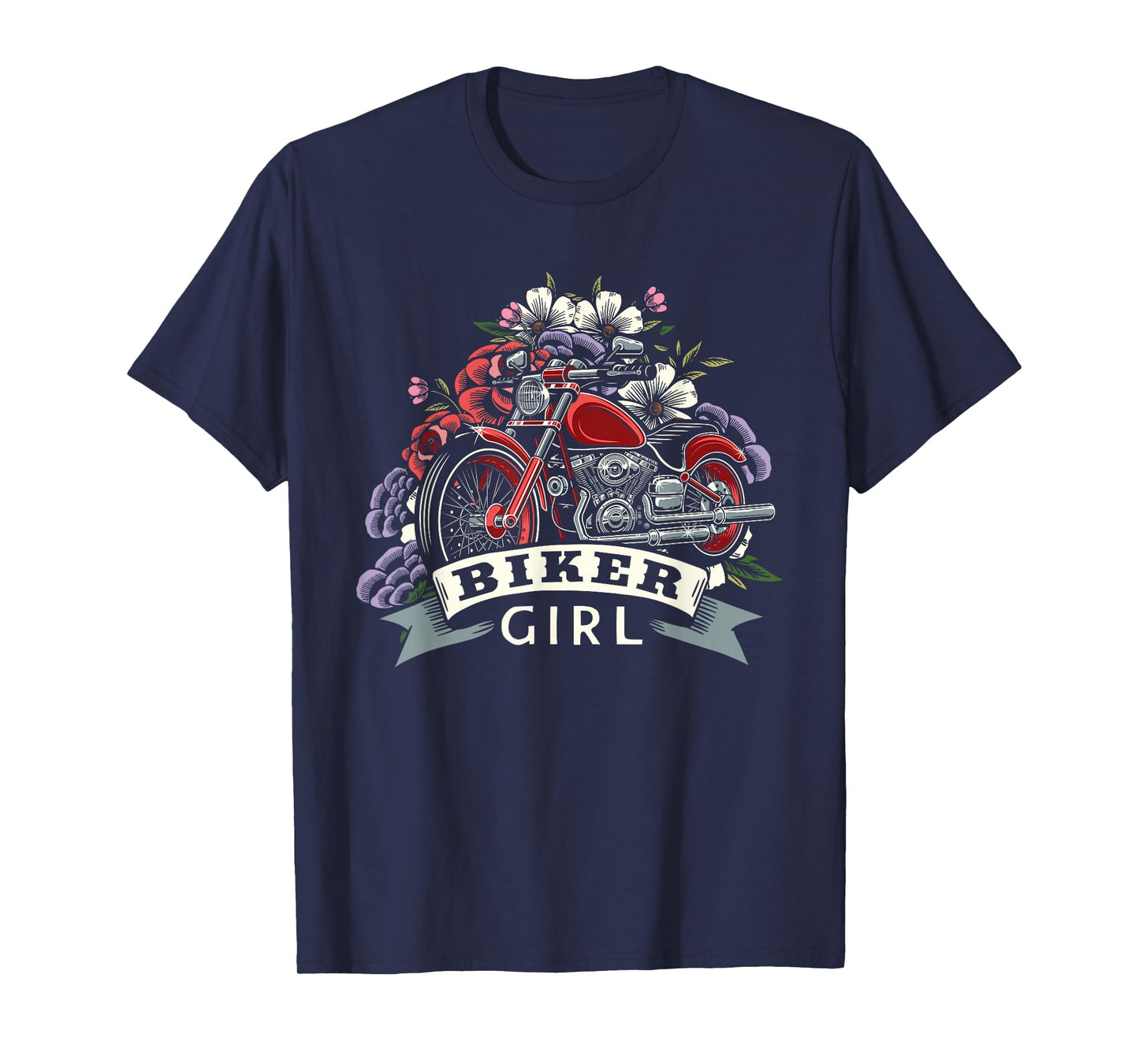 Motorcycle Girl Motorbike Motorcyclist - Biker Girl T-Shirt
