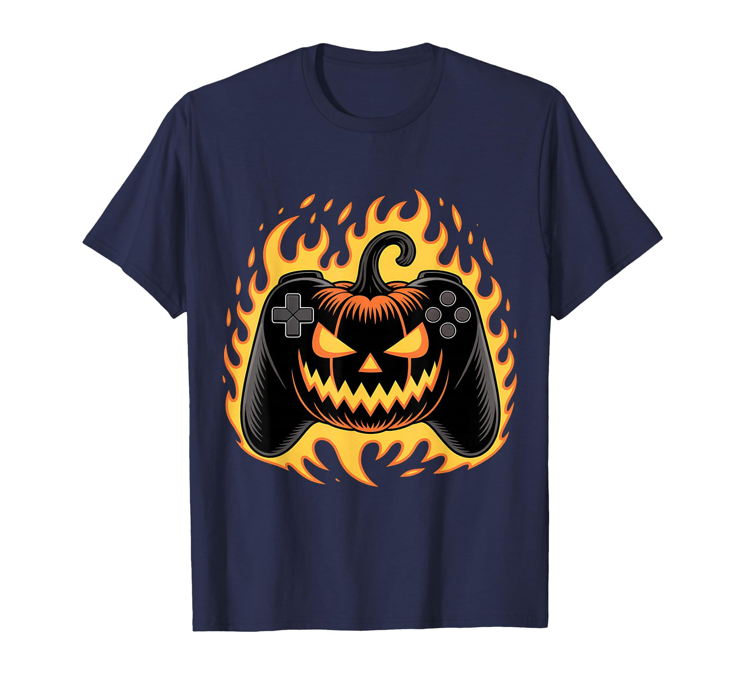 Halloween Shirt Gamer Gaming Pumpkin Boys Halloween Costume T-Shirt