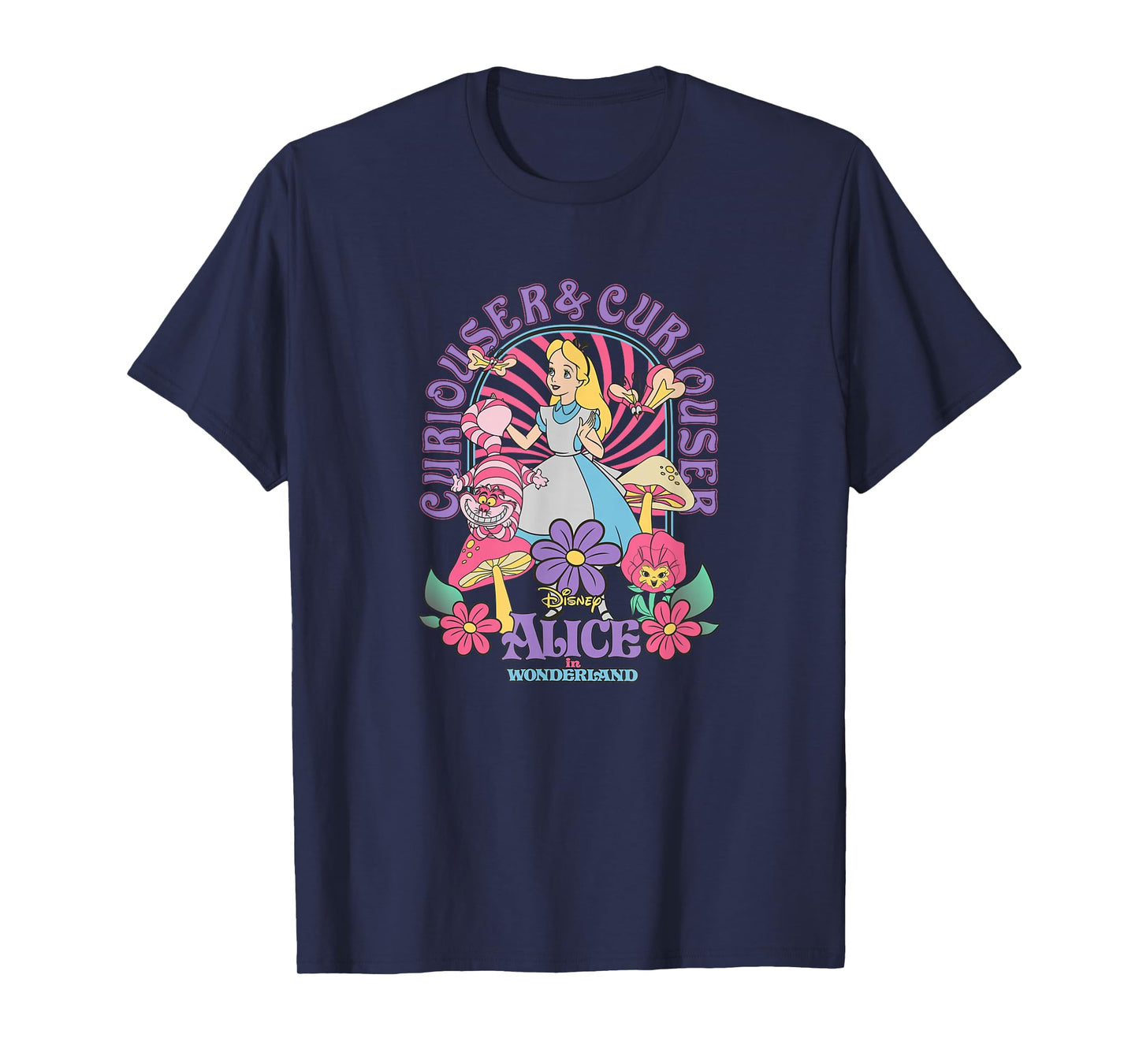 Disney Alice In Wonderland Colorful Garden T-Shirt