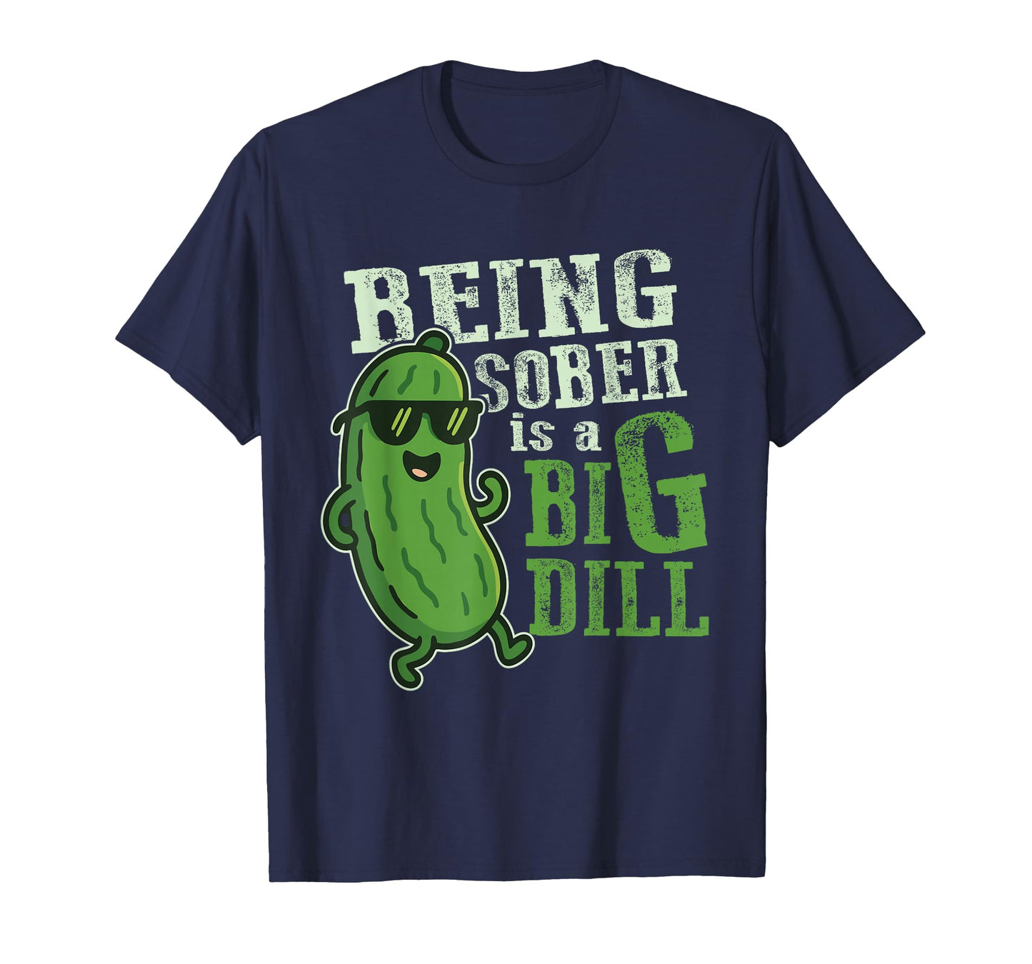 Addiction Recovery Awareness Shirts Funny Men Pickle Lovers T-Shirt