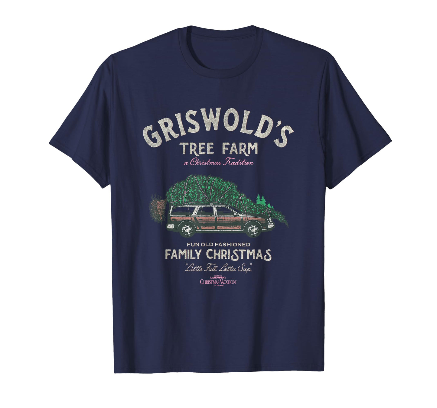 National Lampoon's Christmas Vacation T-Shirt - Unisex-Adults, Black, Small, Short Sleeve, Crew Neck, Classic Fit, Blended Fabric