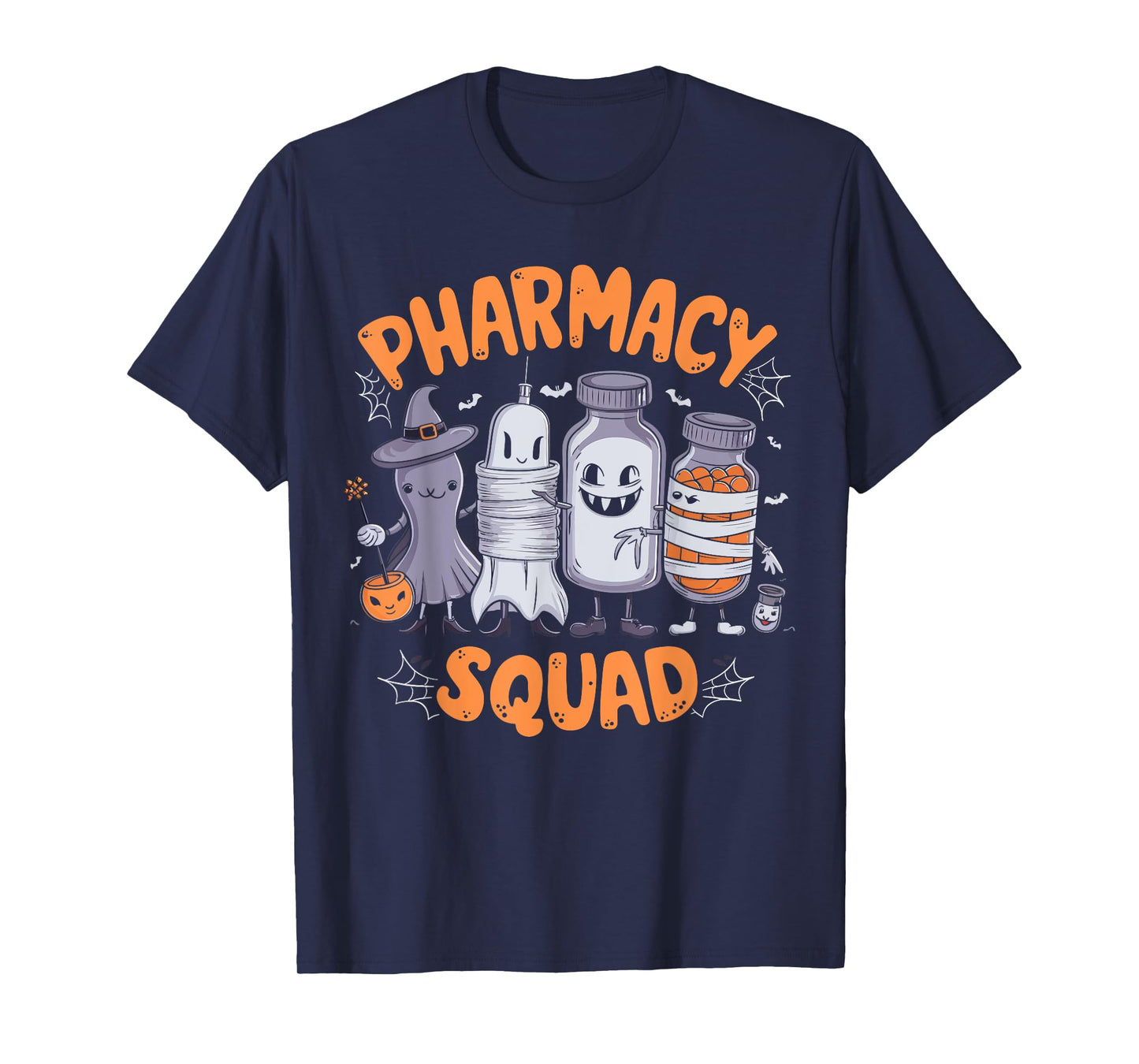 Pharmacy Squad Cute Halloween Pharmacist Techs Students Fun T-Shirt