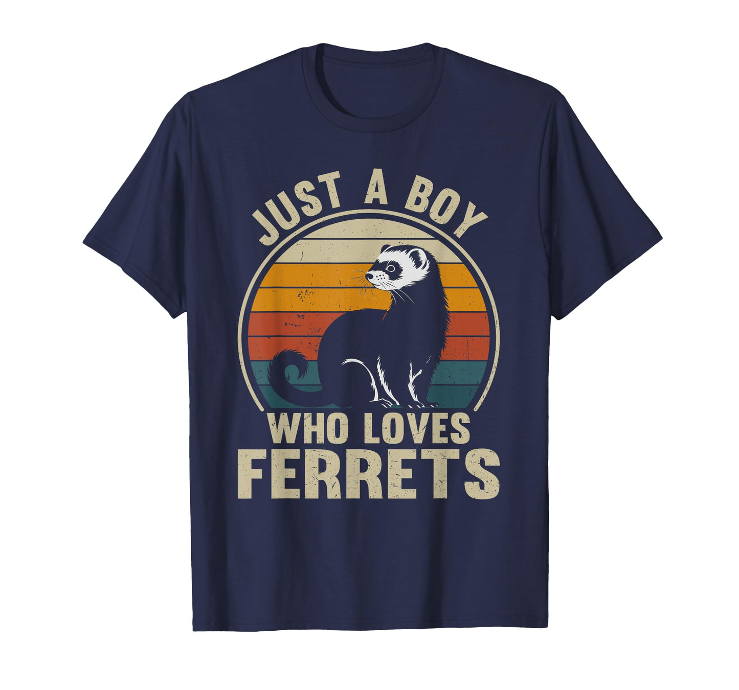 Just A Boy Who Loves Ferrets Recto Ferret Lover T-Shirt