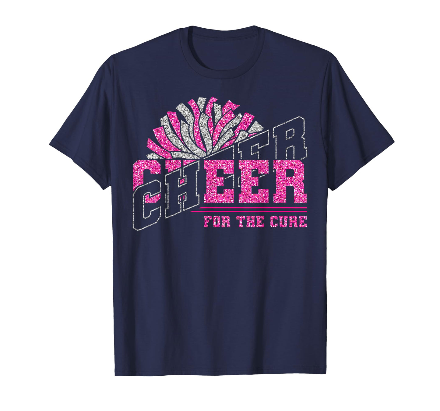 Cheer for The Cure Breast Cancer Awareness Cheer Mom Mama T-Shirt