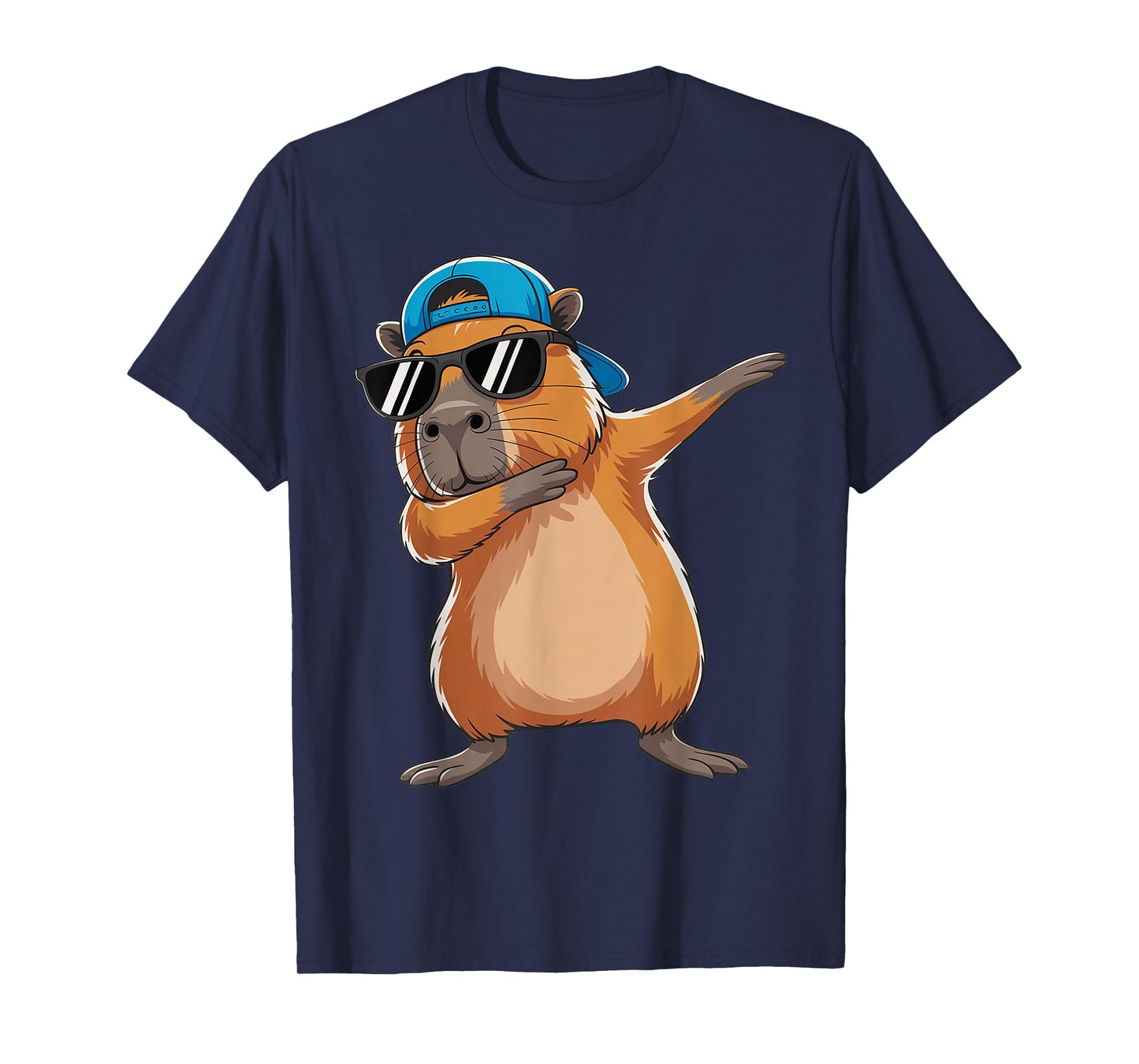 Cute Dabbing Capybara Animal Boys Men Toddler Kids T-Shirt