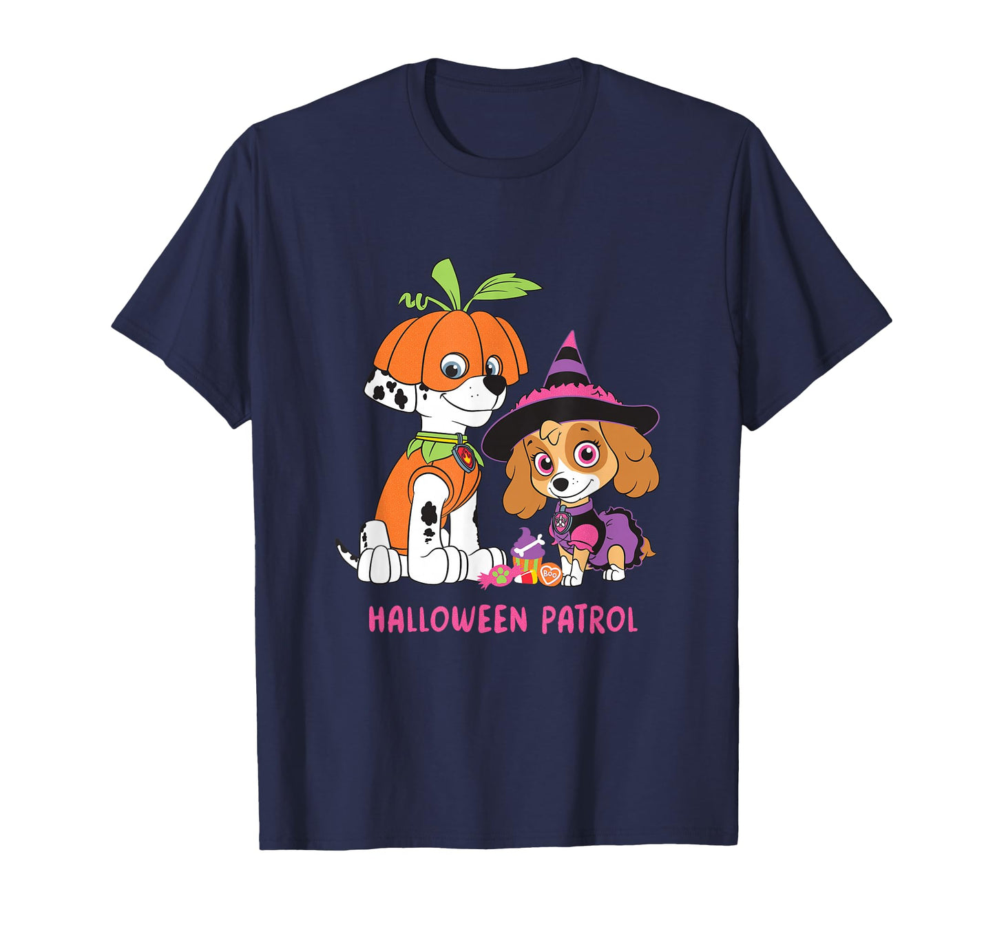 Paw Patrol Halloween Patrol Pumpkin And Witch Pups T-Shirt