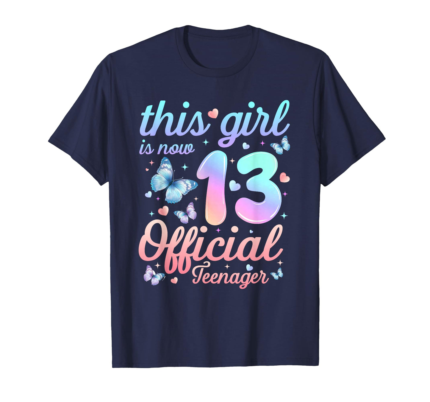 This Girl is Now 13 Official Teenager 13th Birthday 13Yr Old T-Shirt