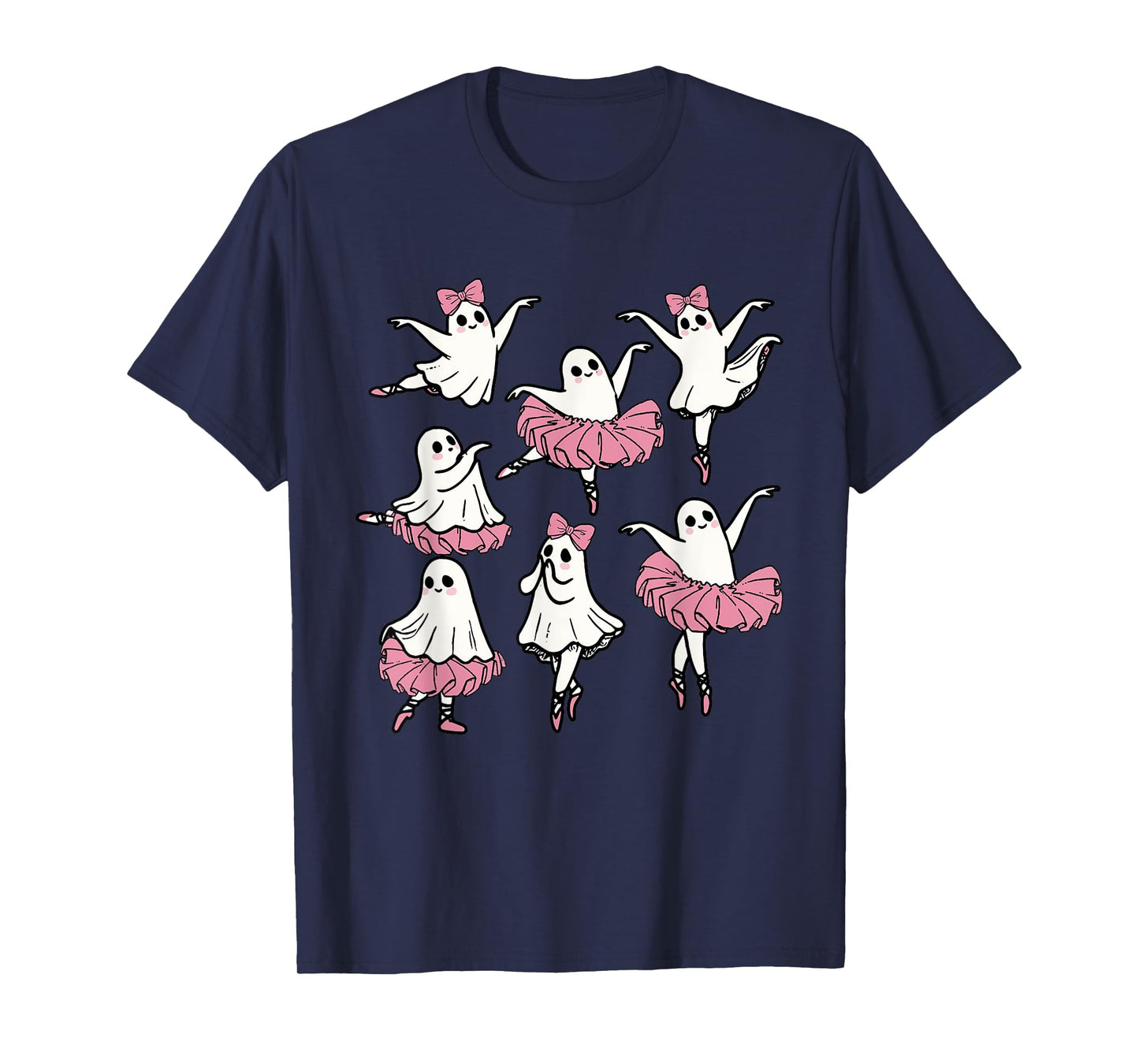 Ballet Ghost Dancer Cute Boo Dancing Halloween T-Shirt