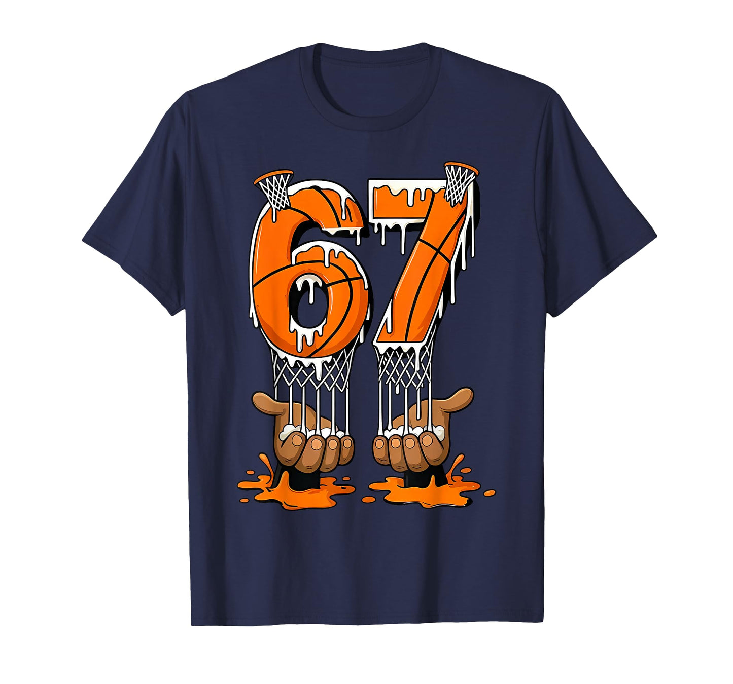 Basketball 67 Six Seven Funny Gen Alpha Meme Drip T-Shirt