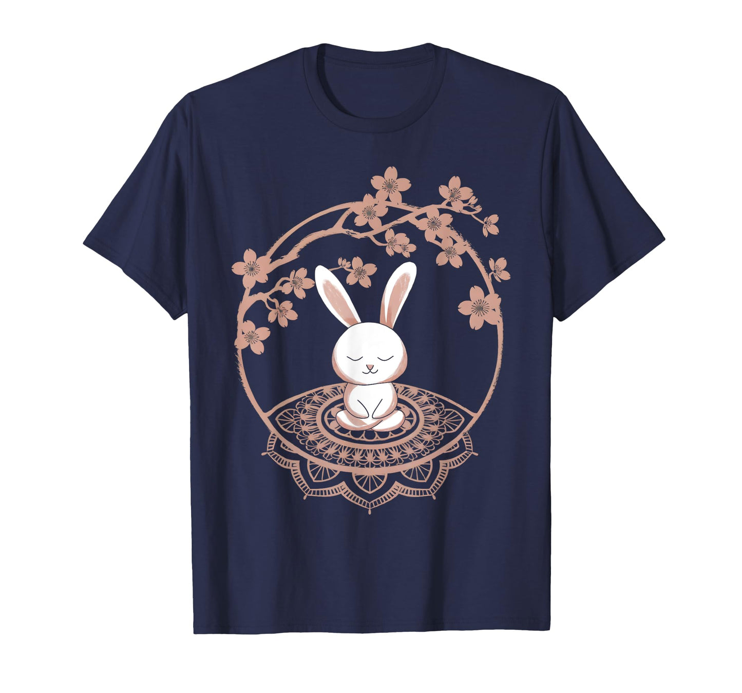 Peaceful Meditating Easter Bunny Funny Yoga Easter T-Shirt