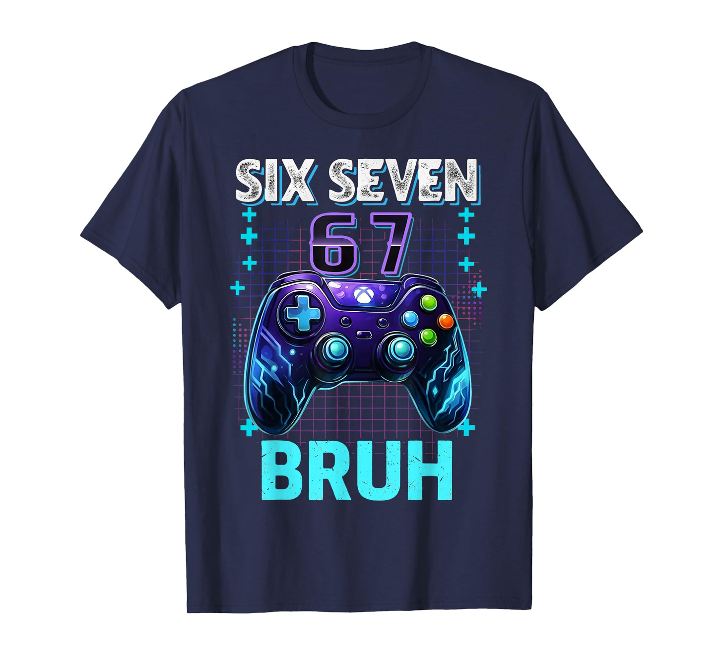 Funny Six Seven 67 Bruh Birthday Boy Gamer Gift for Boys Kid T-Shirt
