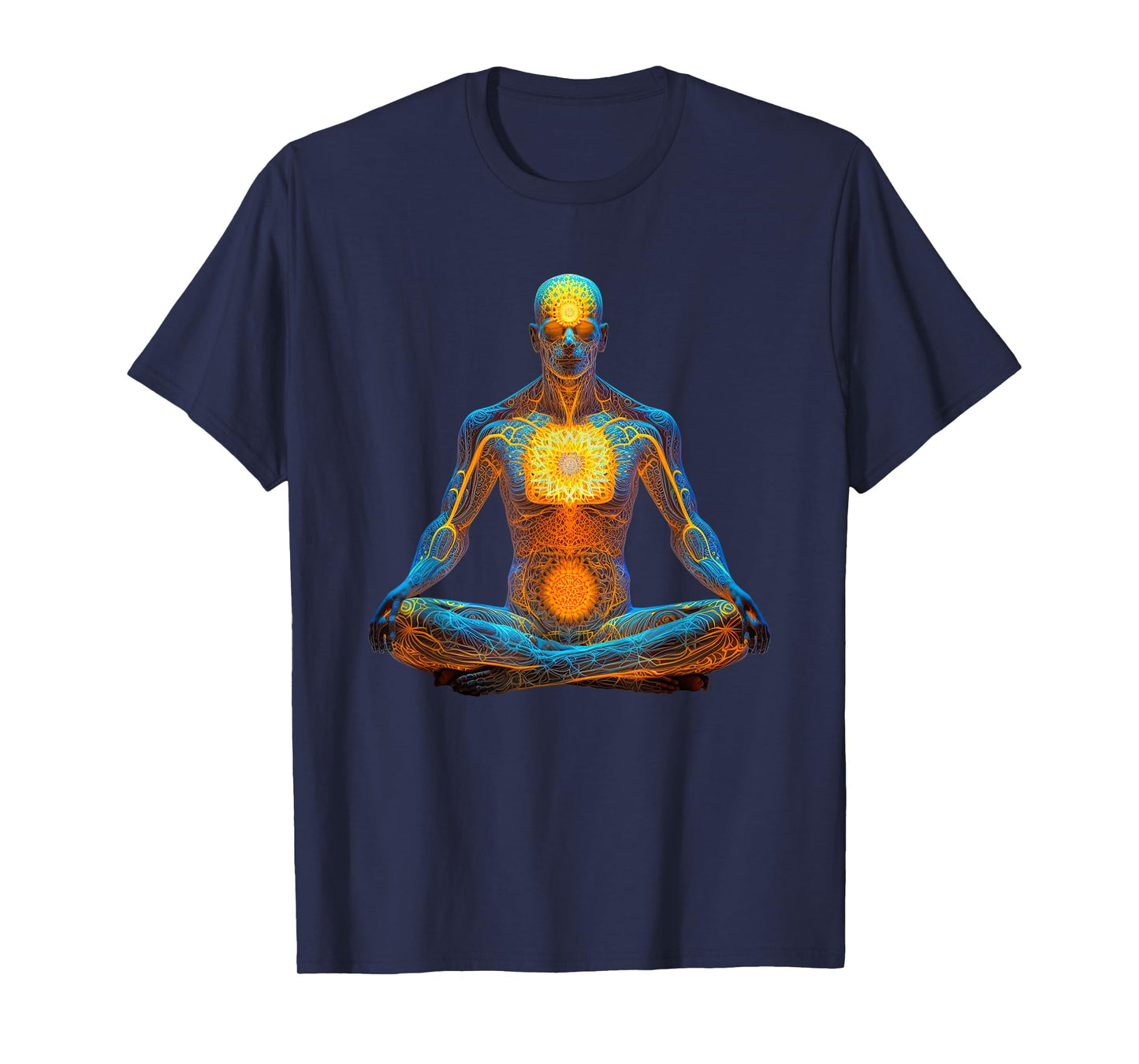 Energy Chakra Yoga Meditation Spiritual. T-Shirt