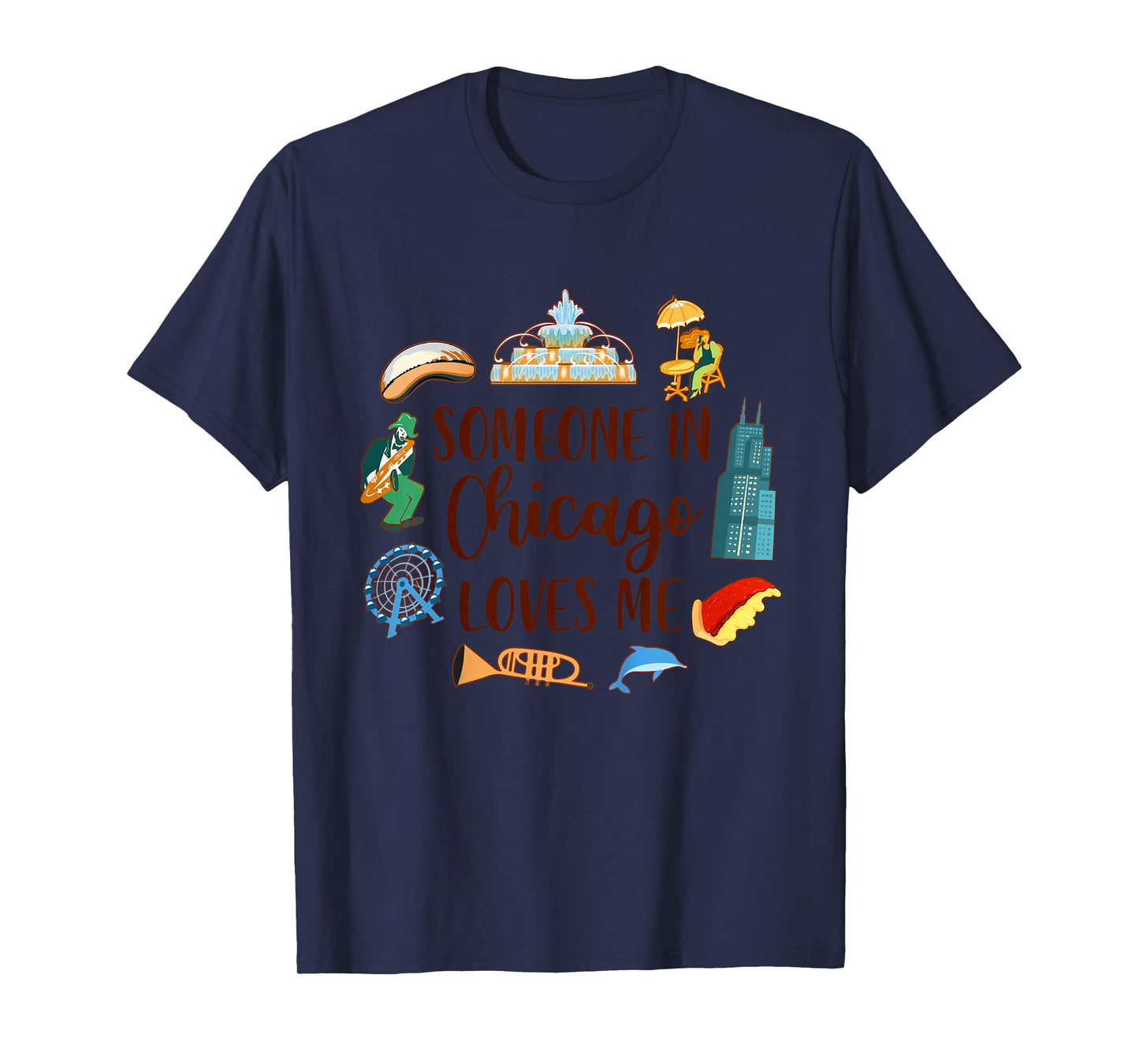 Chicago Traveling Lover Baby Someone In Chicago Loves Me T-Shirt