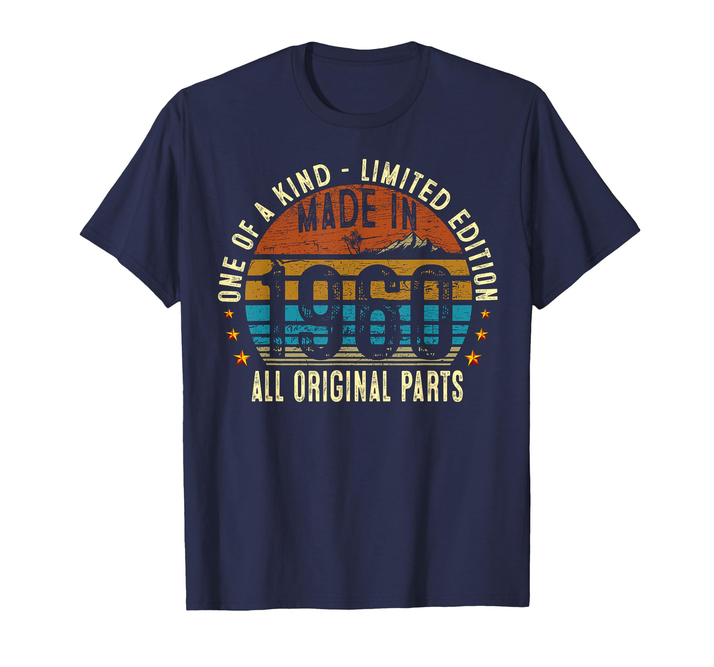 65th Birthday Gifts Men Women Vintage 1960 Original Parts T-Shirt
