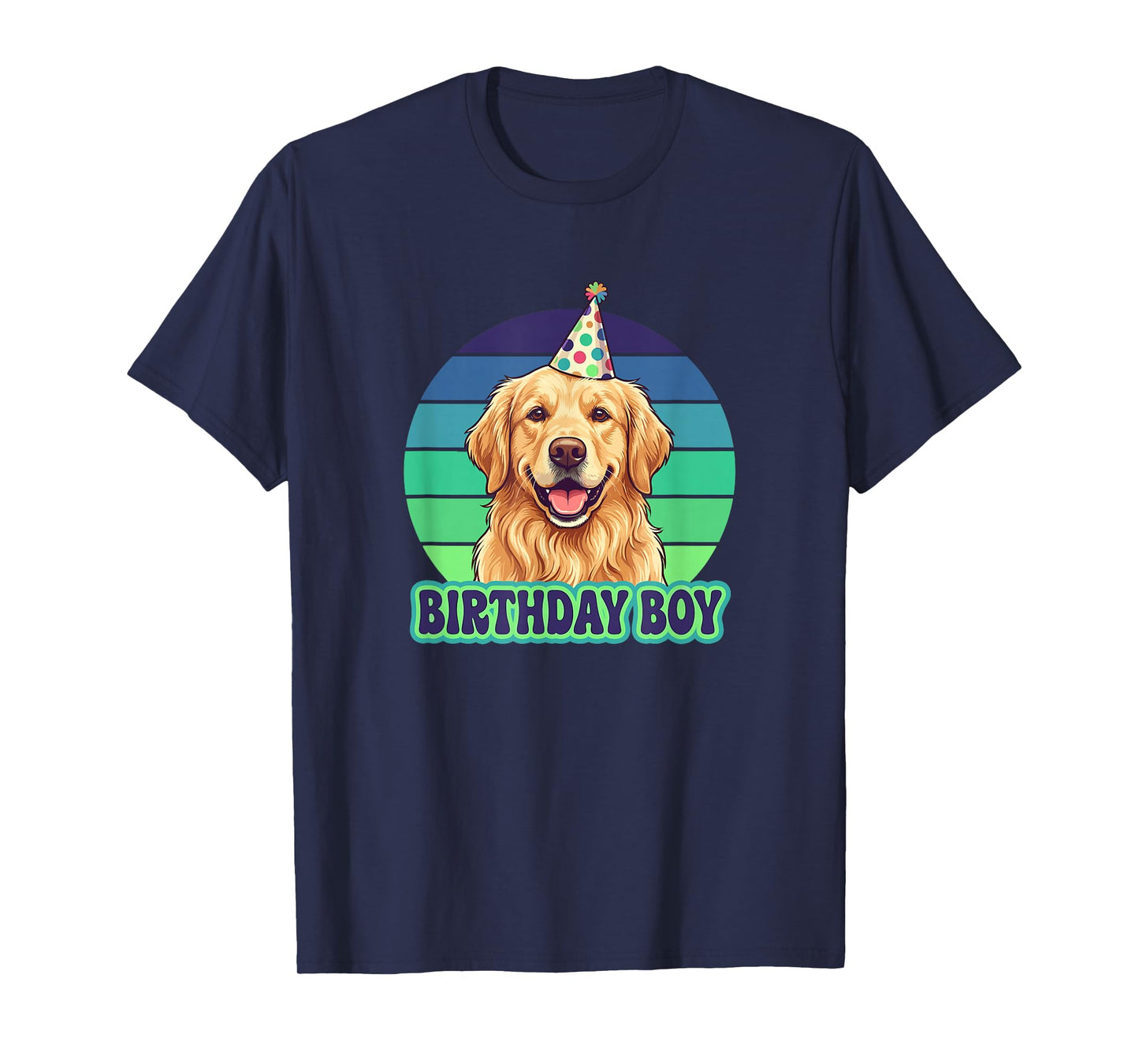 Golden Retriever Birthday Boy T-Shirt