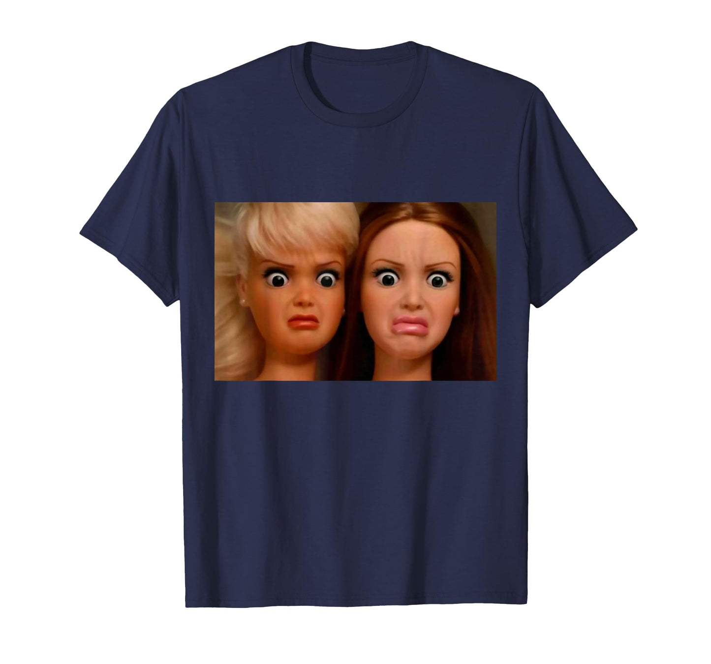 Funny Disgusting Doll face Meme Hilarious Sarcastic Gift Tee T-Shirt