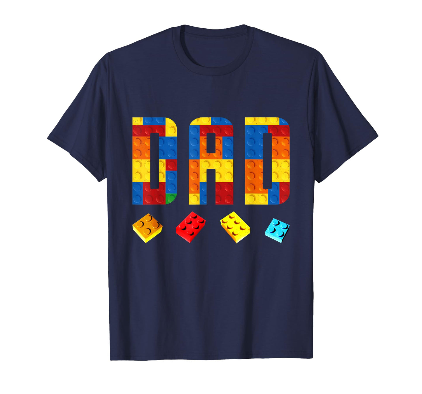 Dad Master Builder Building Blocks Birthday Family Matching T-Shirt