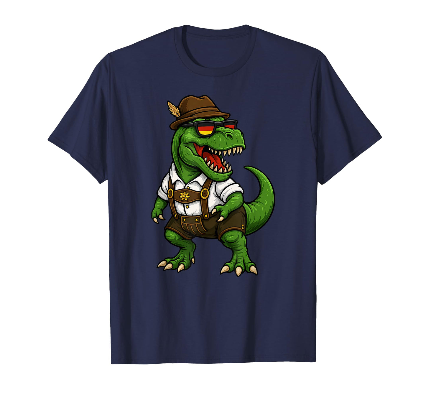 Trex Dinosaur Bavarian German Costume Boys Men Kids T-Shirt