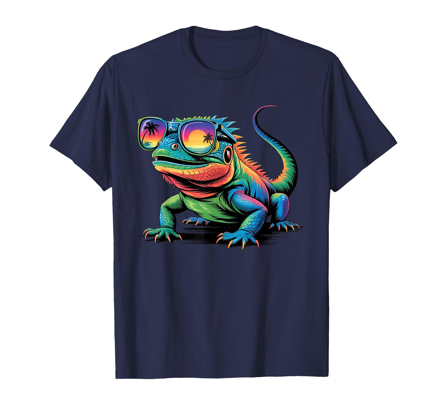 Cool Iguana Sunglasses Funny Reptile Lizard Lover Animal T-Shirt