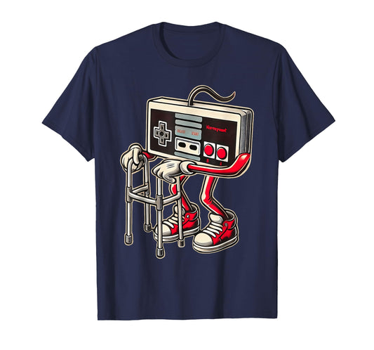Retro Video Game Controller with Walker Funny Gamer Gaming T-Shirt
