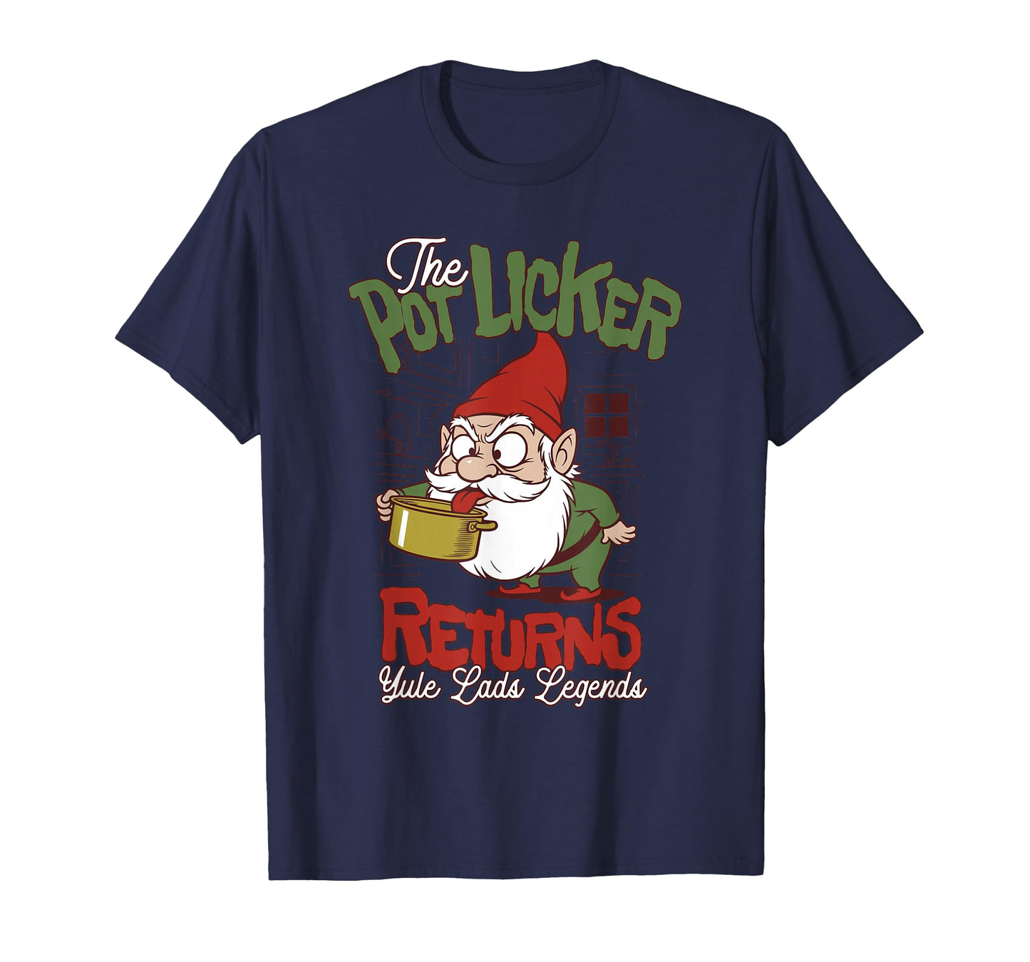 Pot Licker Returns Icelandic Yule Lads Holiday Humor T-Shirt