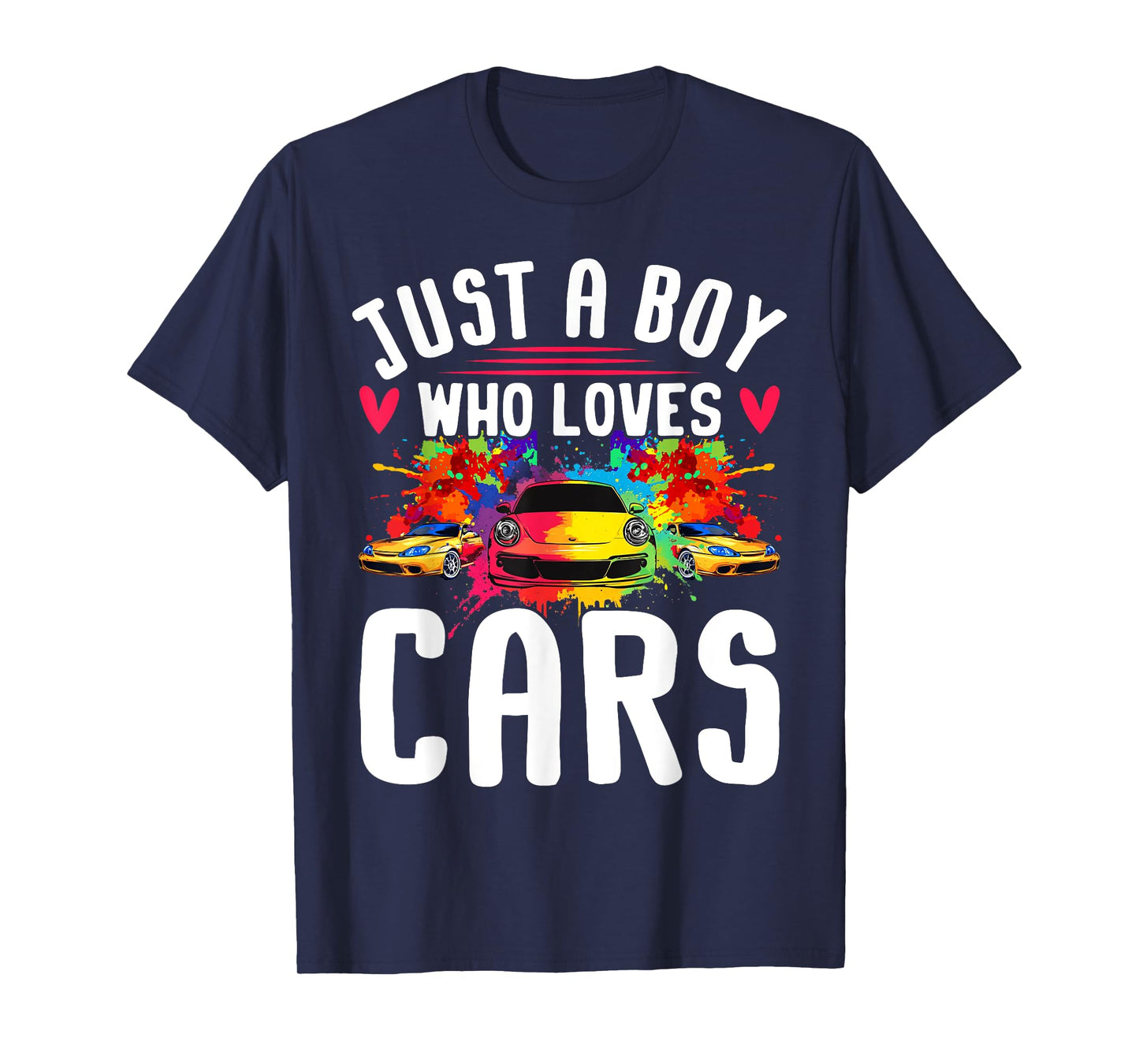 Just a Boy Who Loves Cars - Cool Sleek Sports Car Enthusiast T-Shirt