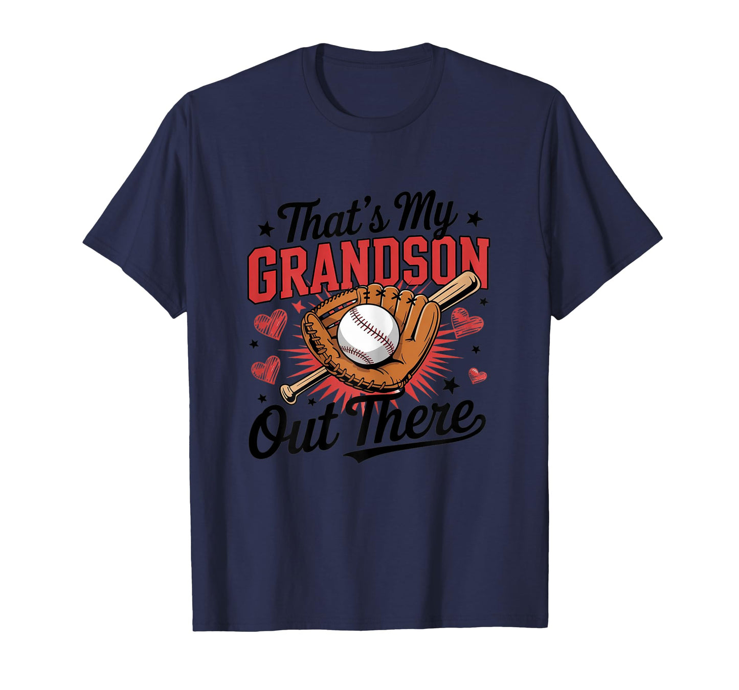 That's My Grandson Out There Baseball Grandma for Ladies T-Shirt