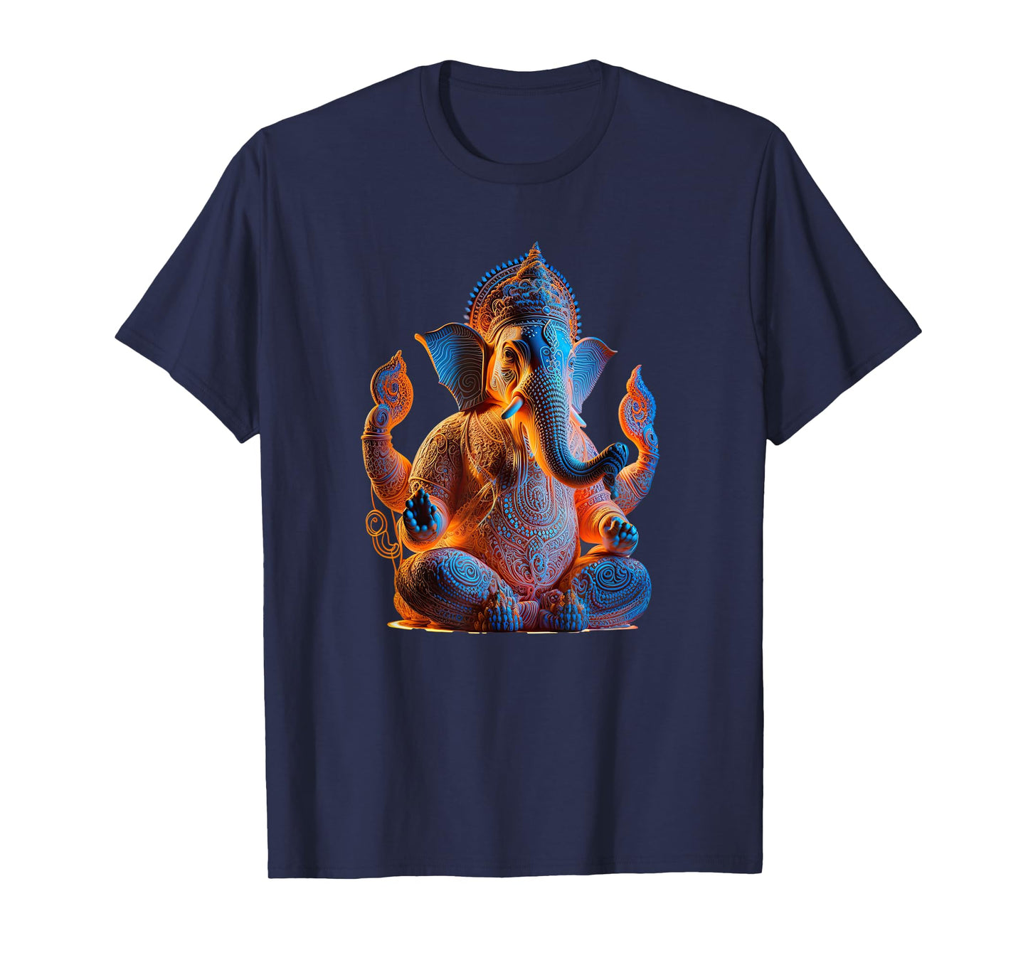 Ganesh Elephant Hindu God Yoga Spiritual Ganesha Meditation T-Shirt