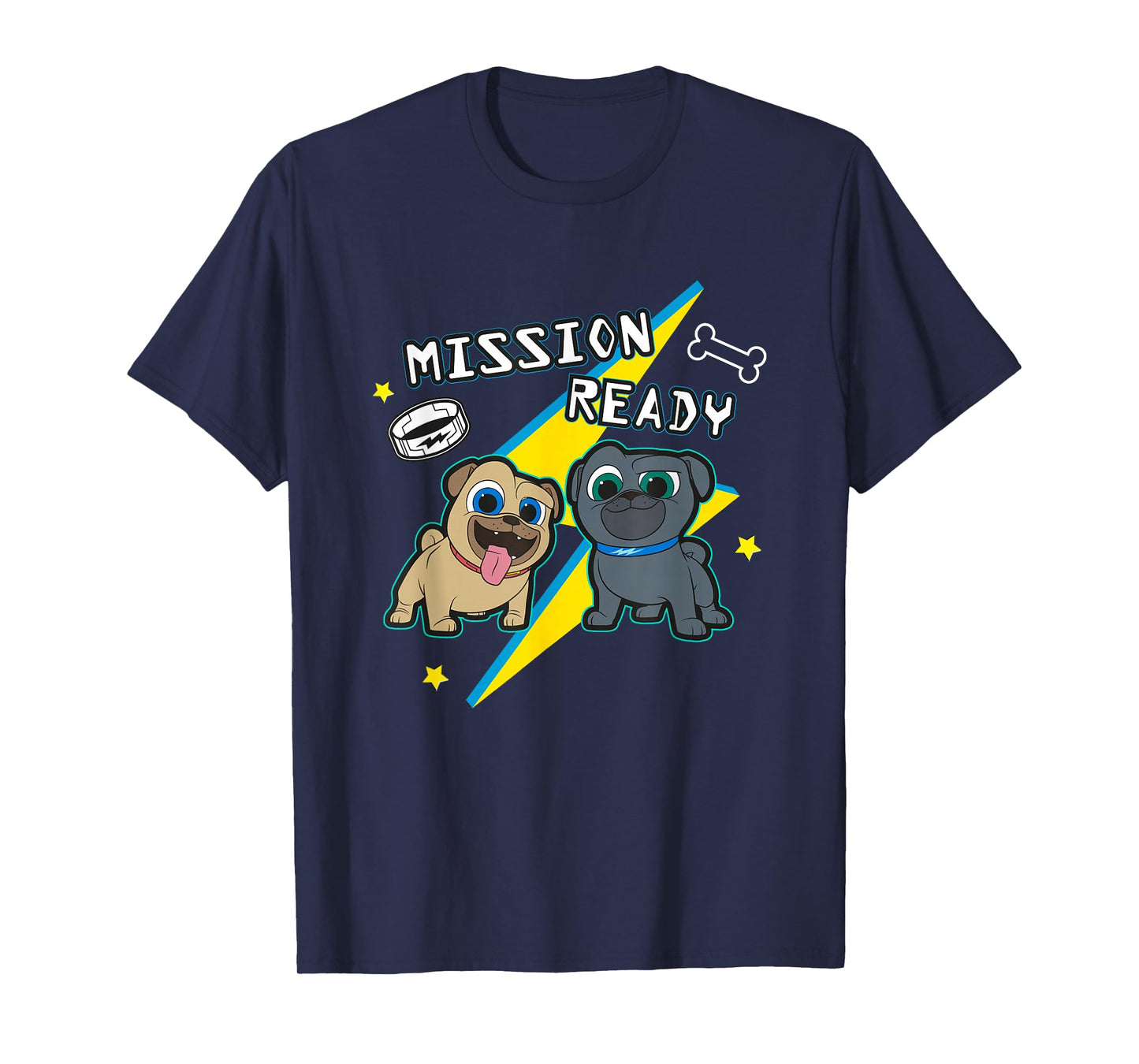 Disney Puppy Dog Pals Mission Ready Bingo Rolly Chest Logo T-Shirt