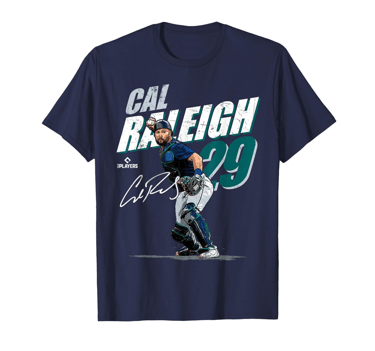 Cal Raleigh | Seattle MLB Baseball Players | MLBCRA204M T-Shirt