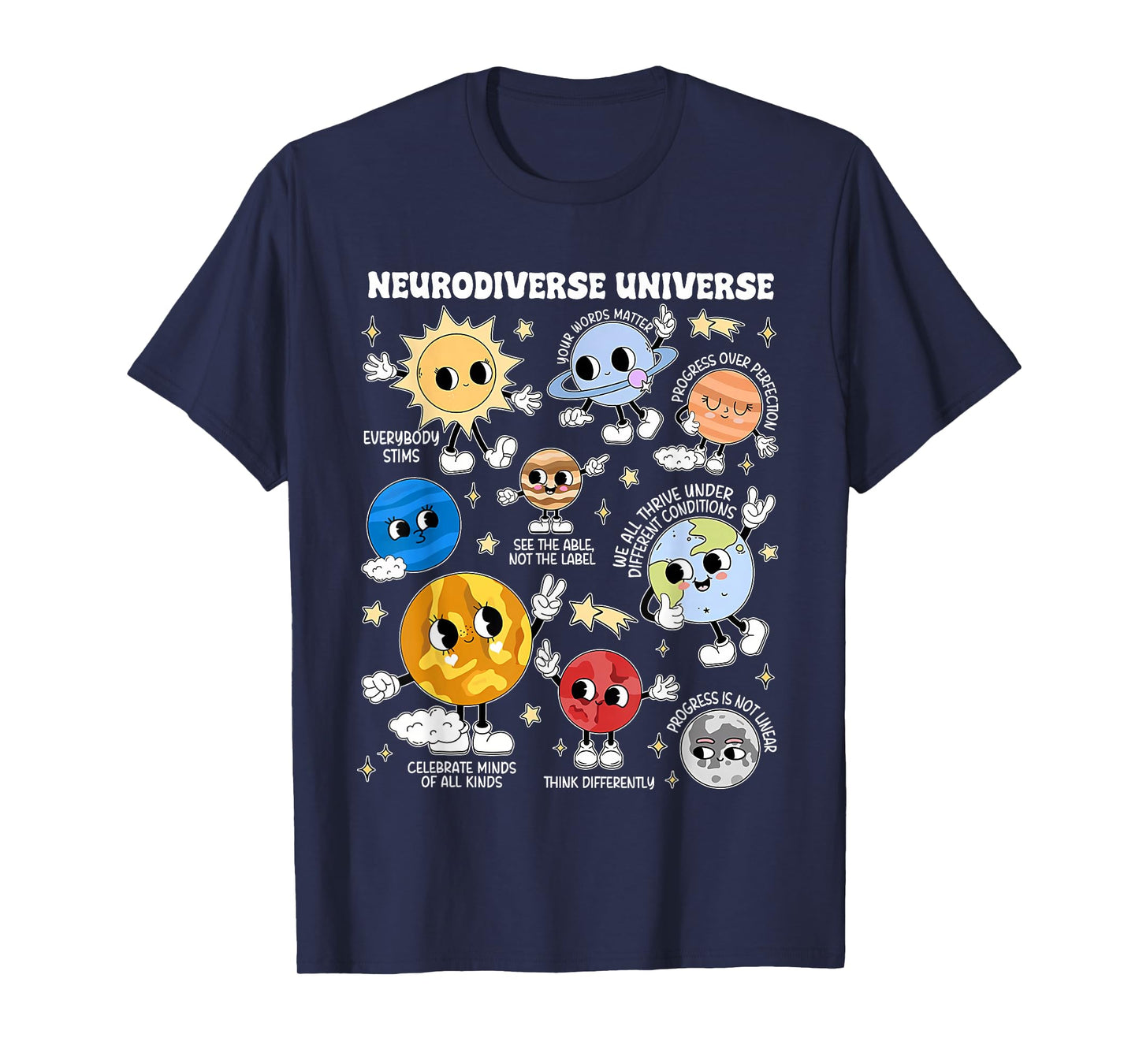 Neurodiverse Universe IEP Special Ed Paraprofessional para T-Shirt