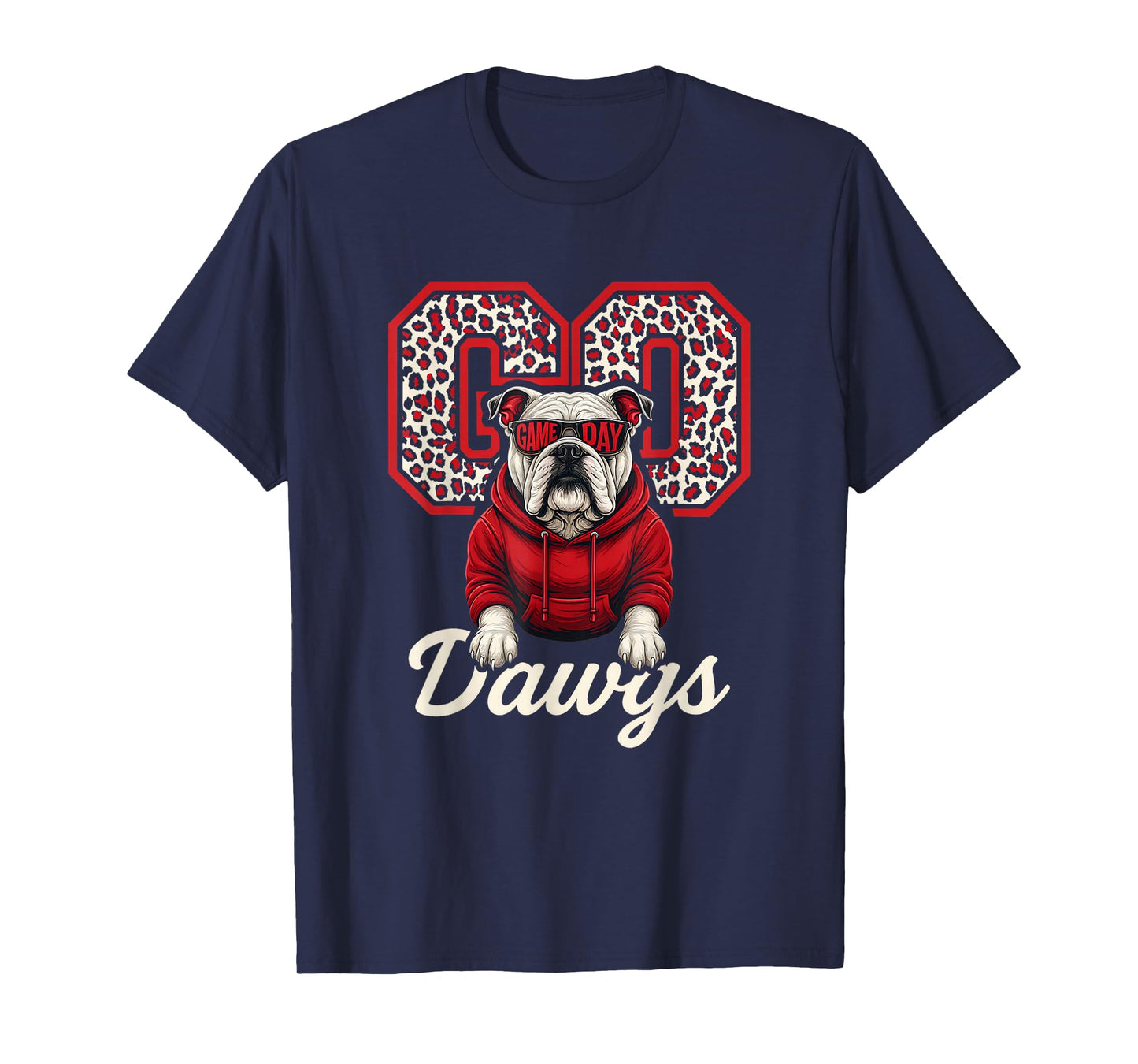 Retro Game Day Go Dawgs Pride Bulldog Name for Men Women Kid T-Shirt
