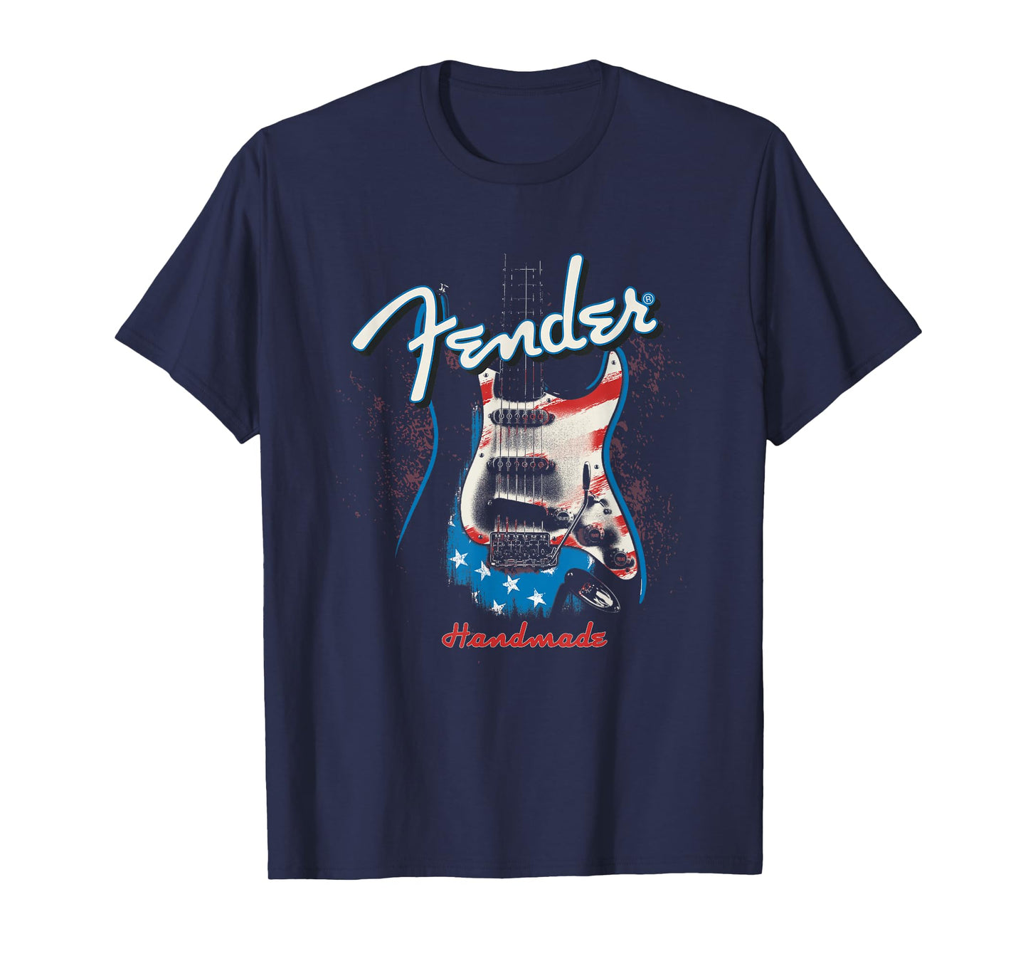 Fender Handmade Guitars 4th Of July American Flag T-Shirt