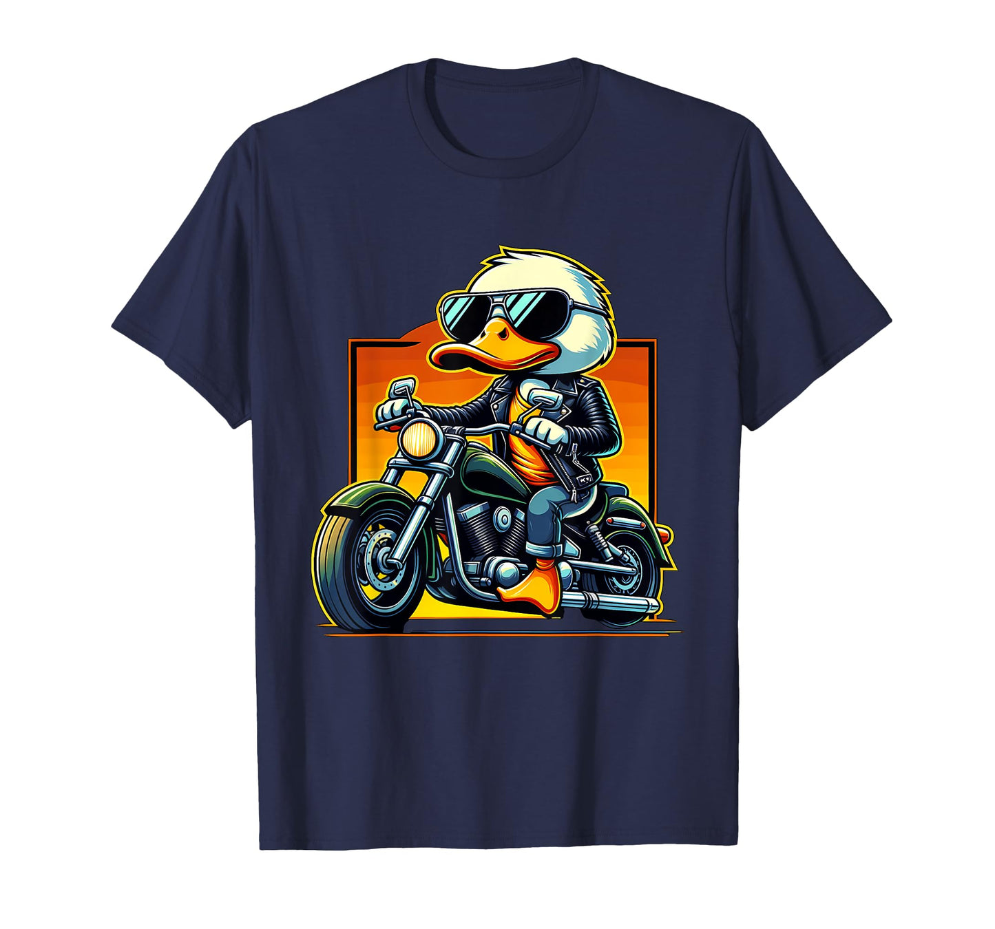 Biker Duck Riding Motorbike T-Shirt
