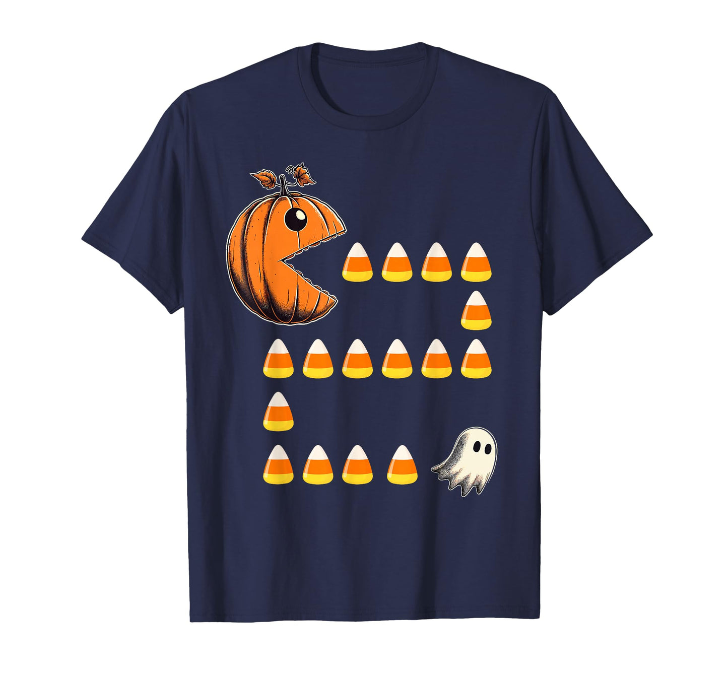 Funny Halloween Pumpkin Candy Corn Trick or Treat T-Shirt