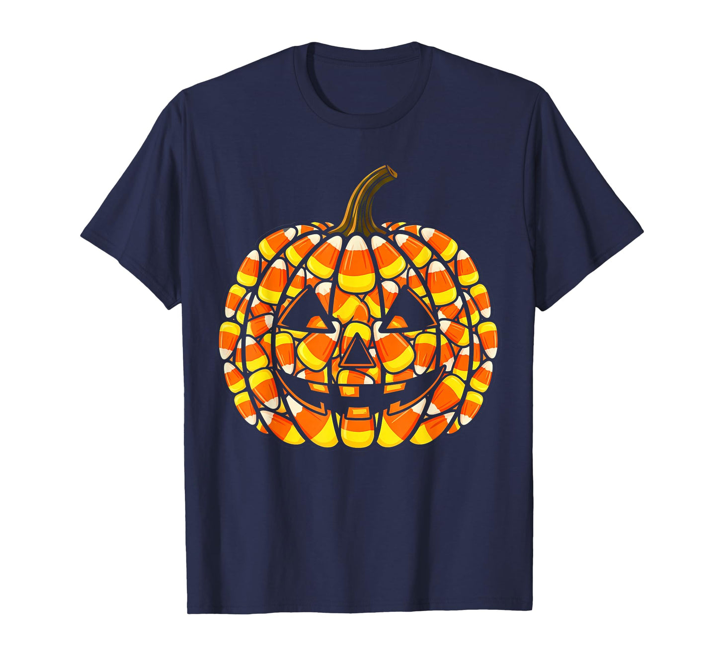 Candy Corn Pumpkin Funny Costume Men Women T-Shirt