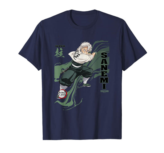 Demon Slayer: Infinty Castle Sanemi Wind Hashira Stance T-Shirt