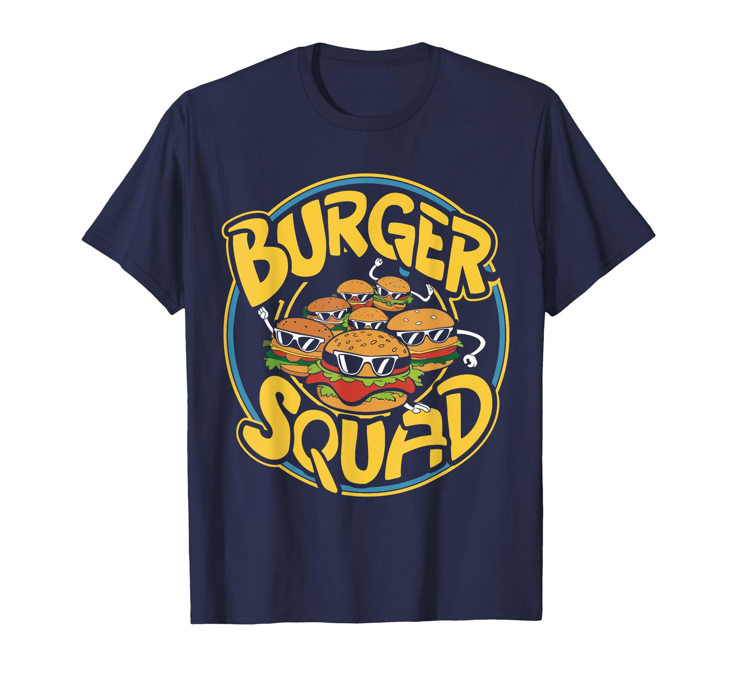 Burger Squad Funny Cheeseburger Lover Food Hamburger Crew T-Shirt