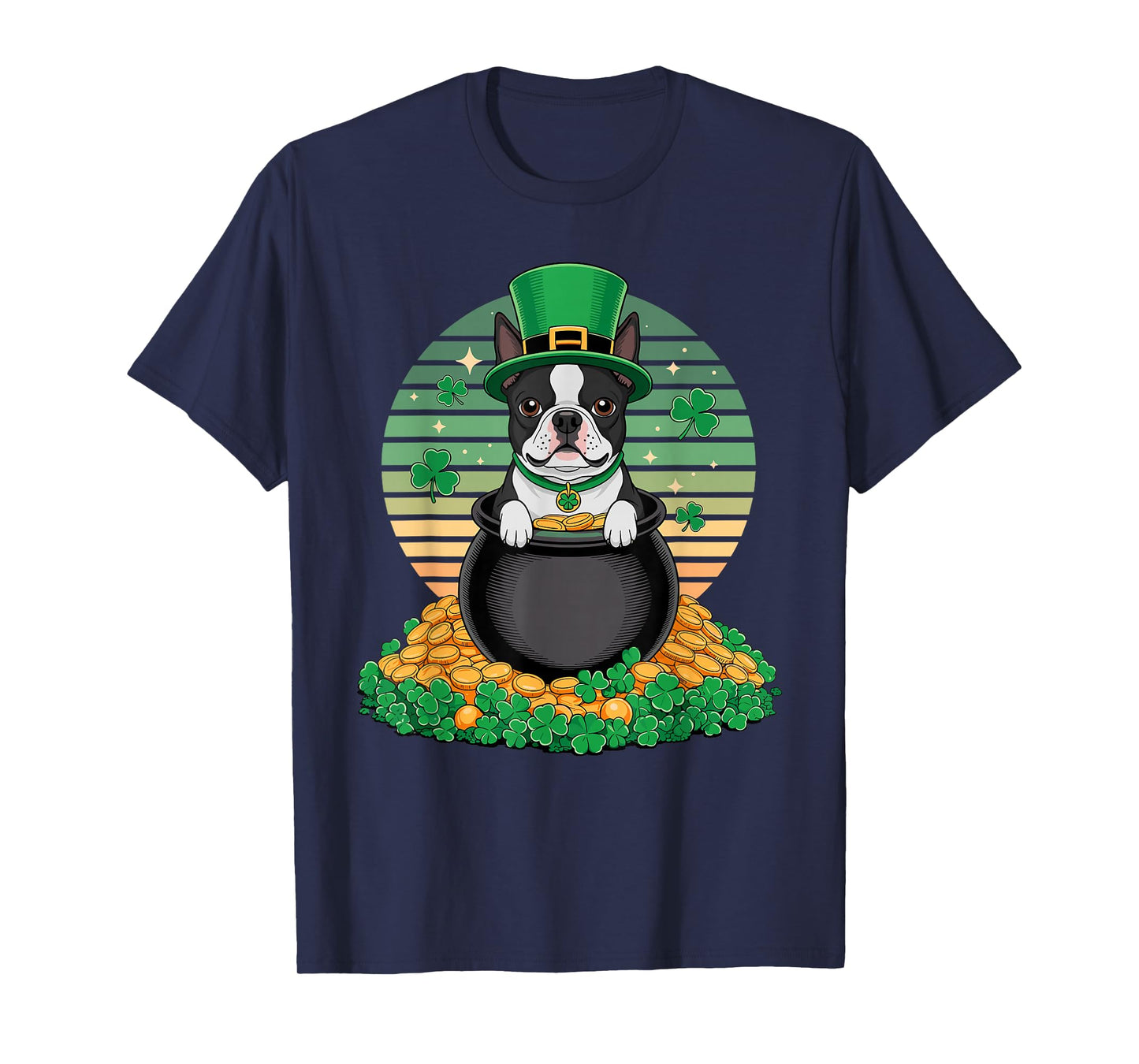 Lucky St. Patrick's Day Boston Terrier T-Shirt